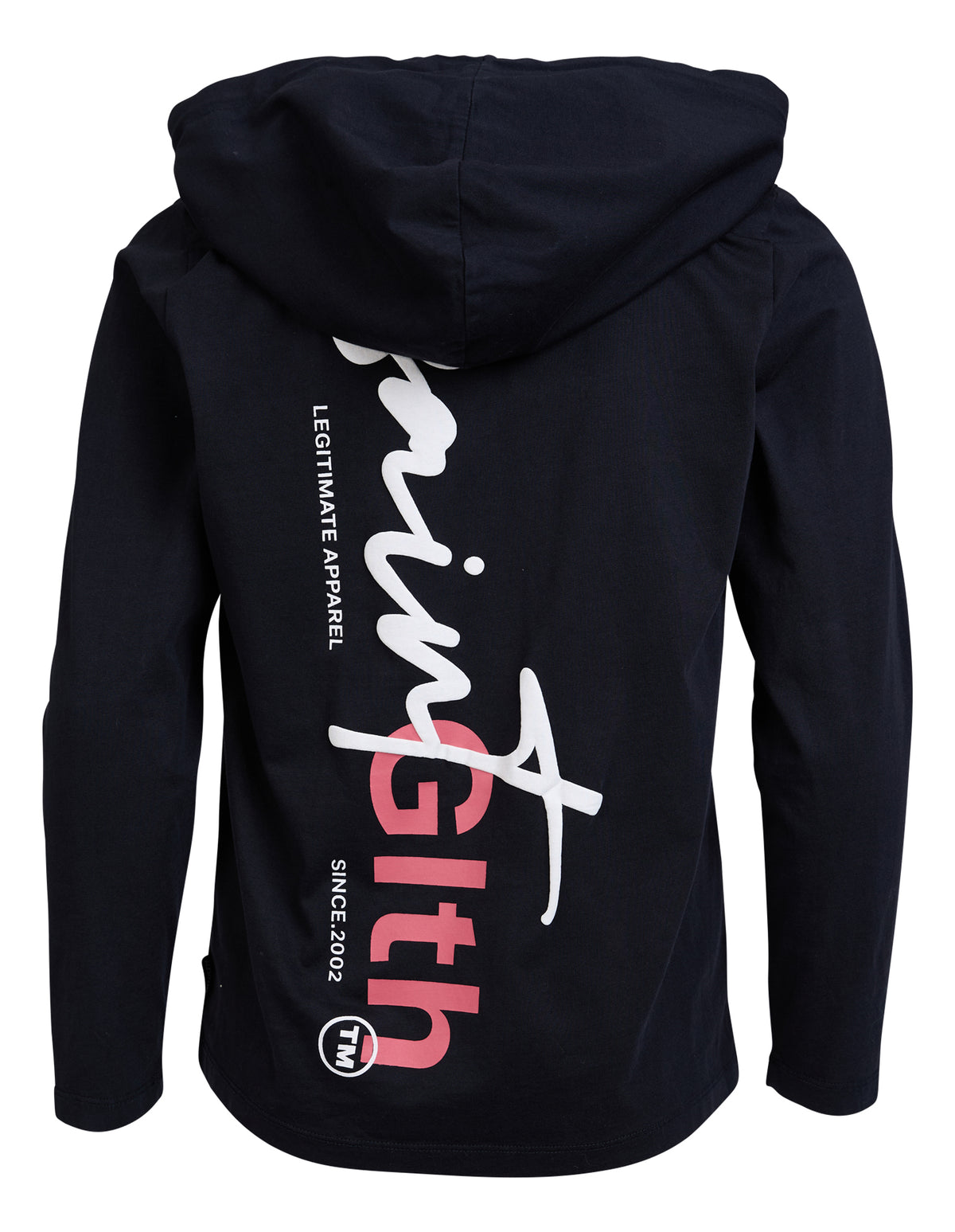 Teen Signature Hoodie Tee Washed Black