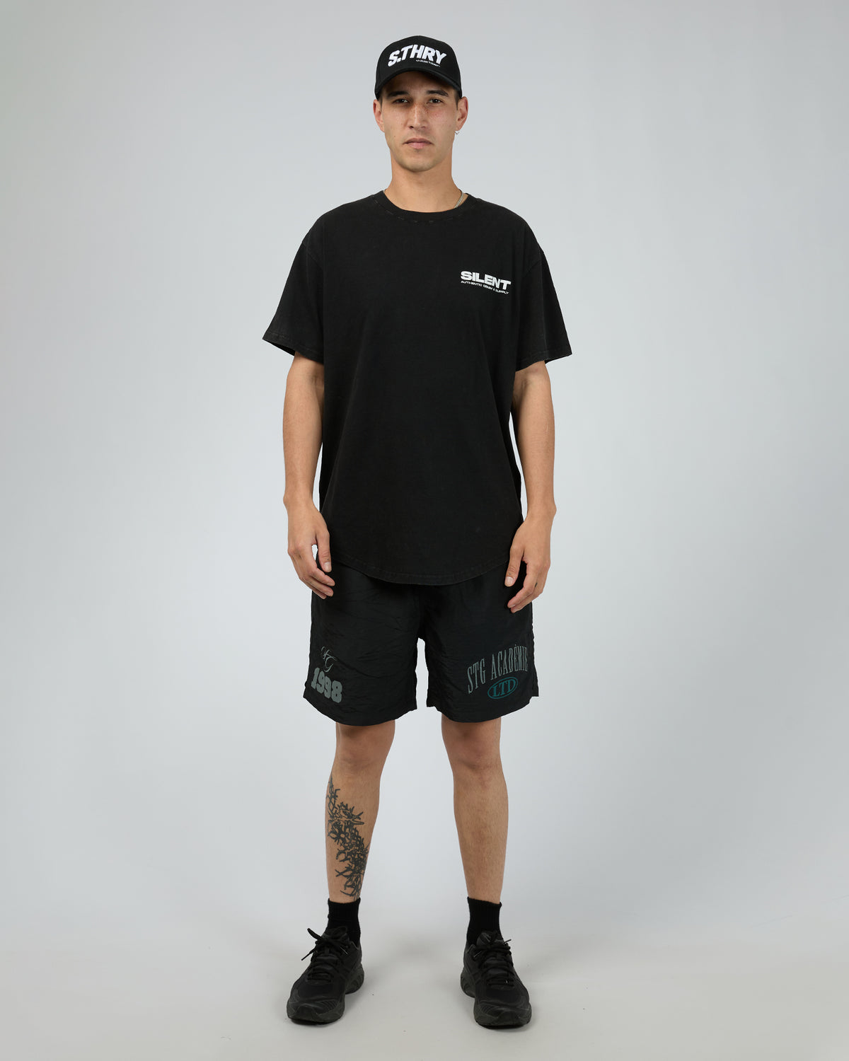 Raptor Tee Washed Black