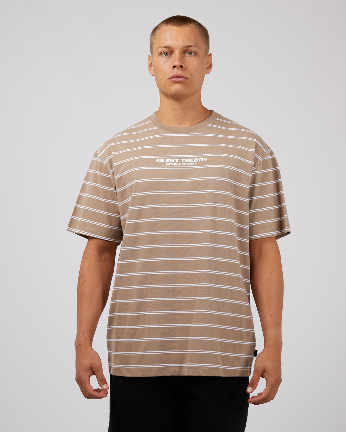 Essential Theory Stripe Tee Mushroom