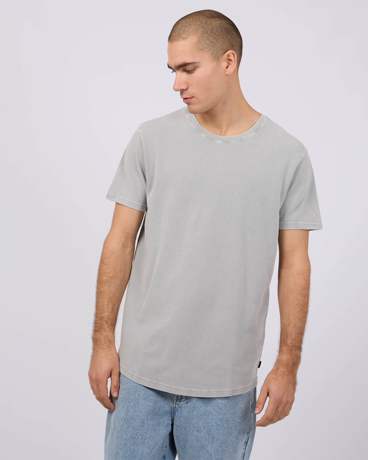 Pique Tee Grey