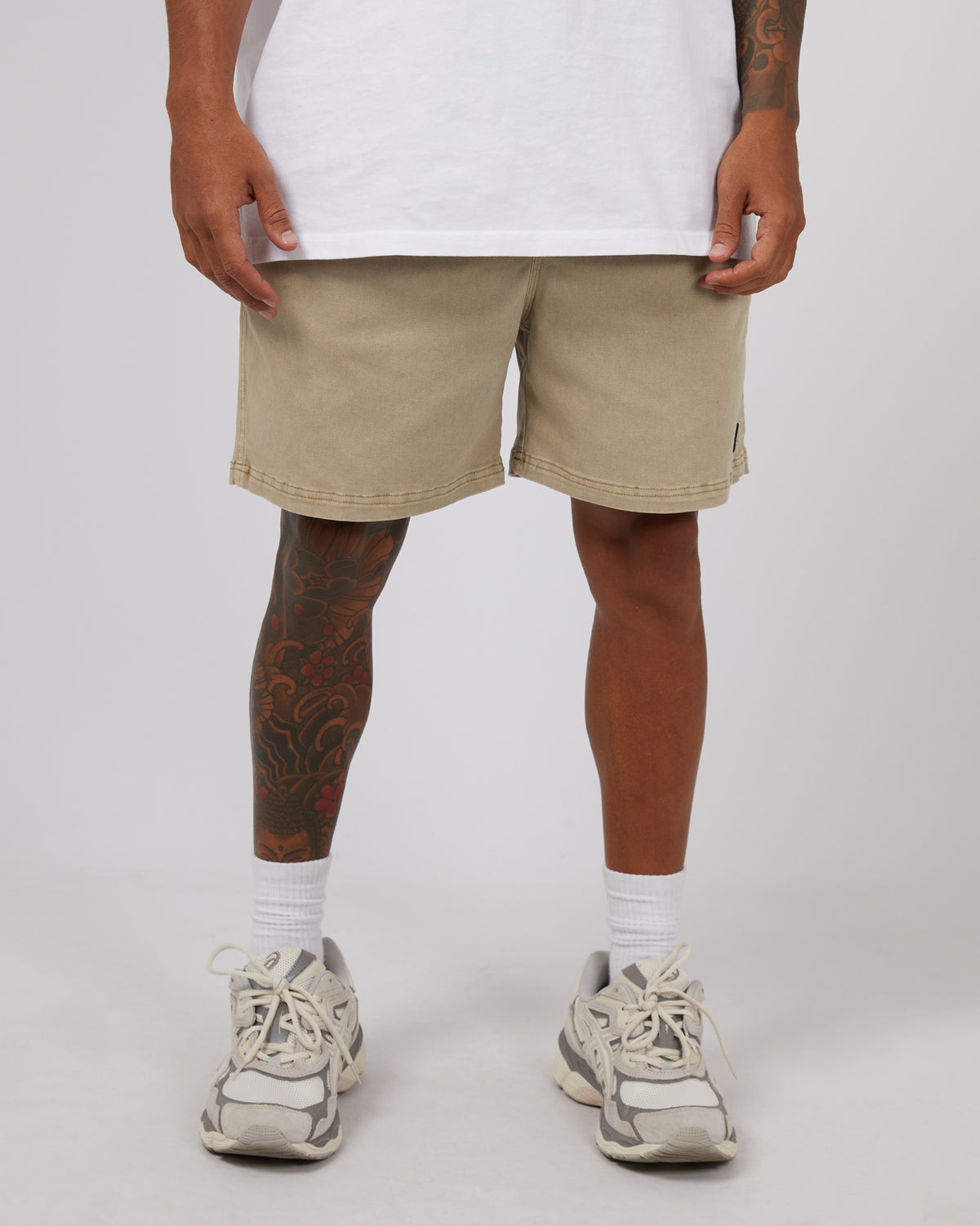 17&quot; Twill Jogger Sand