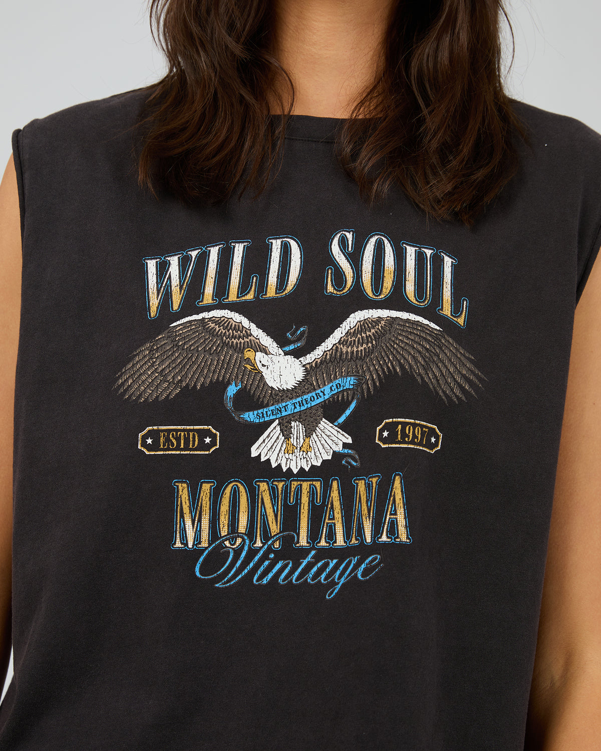 Wild Soul Tank Washed Black