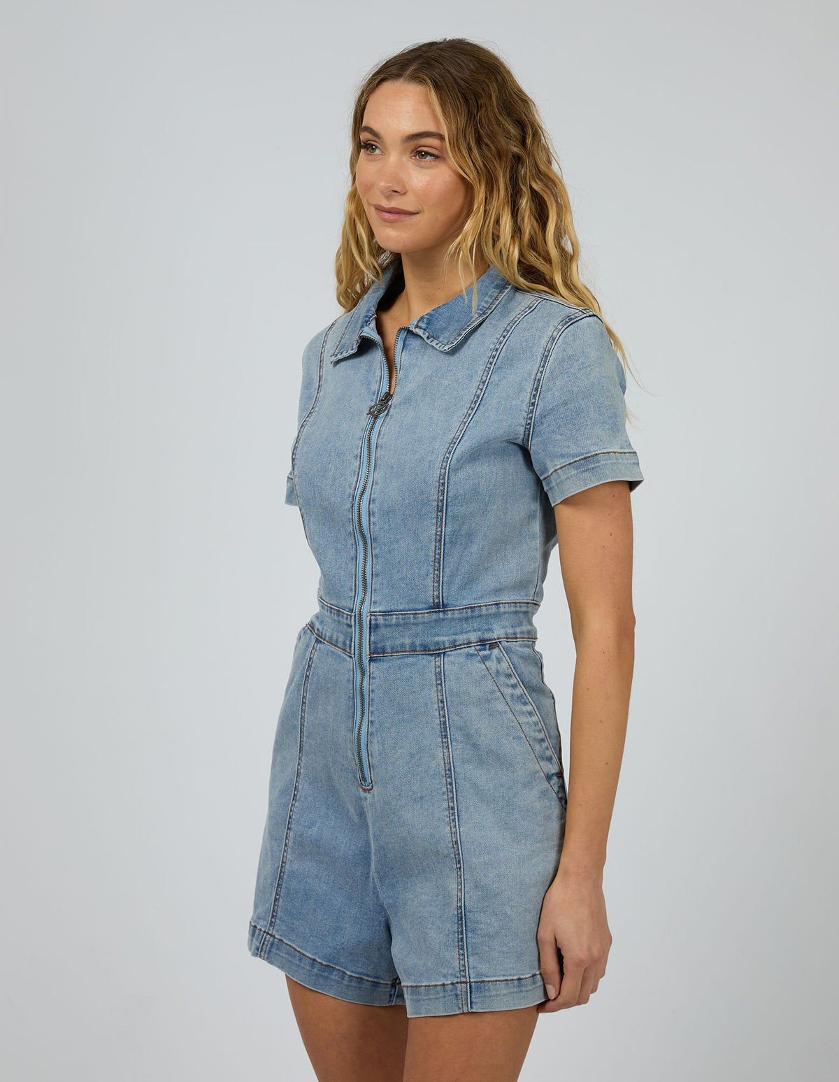 Boston Playsuit Light Blue