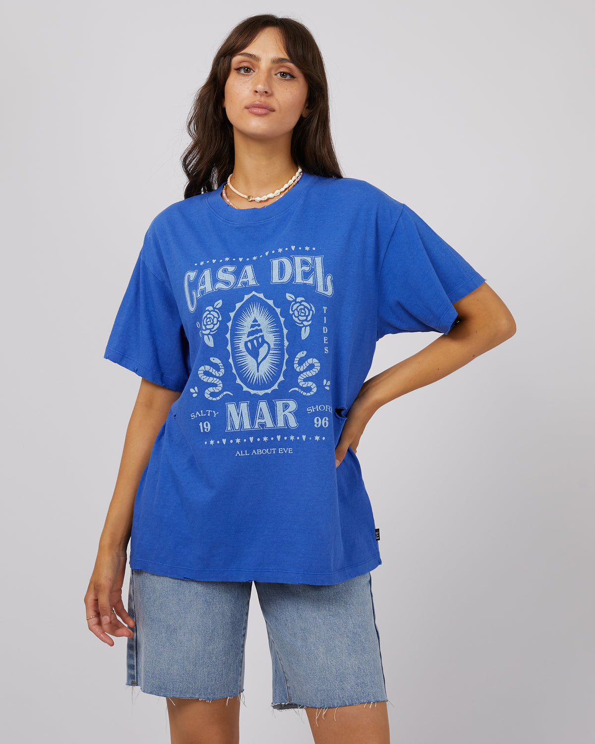 Casa Del Mar O/S Tee Blue