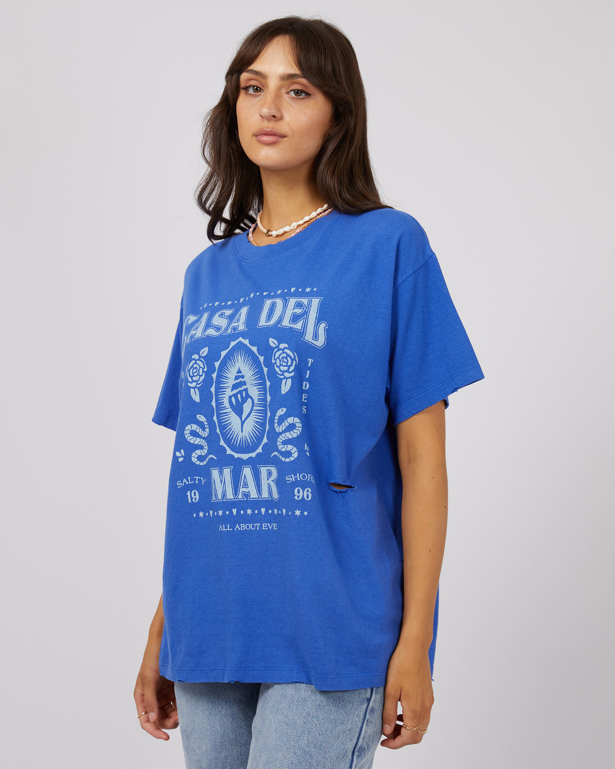 Casa Del Mar O/S Tee Blue