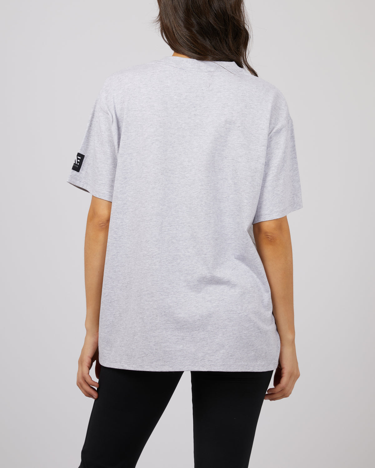 Run Club Oversized Tee Grey Marle