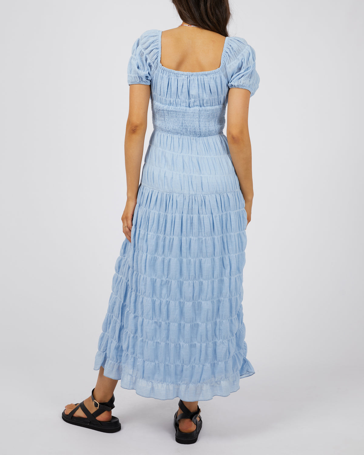 Maude Maxi Dress Ocean Blue