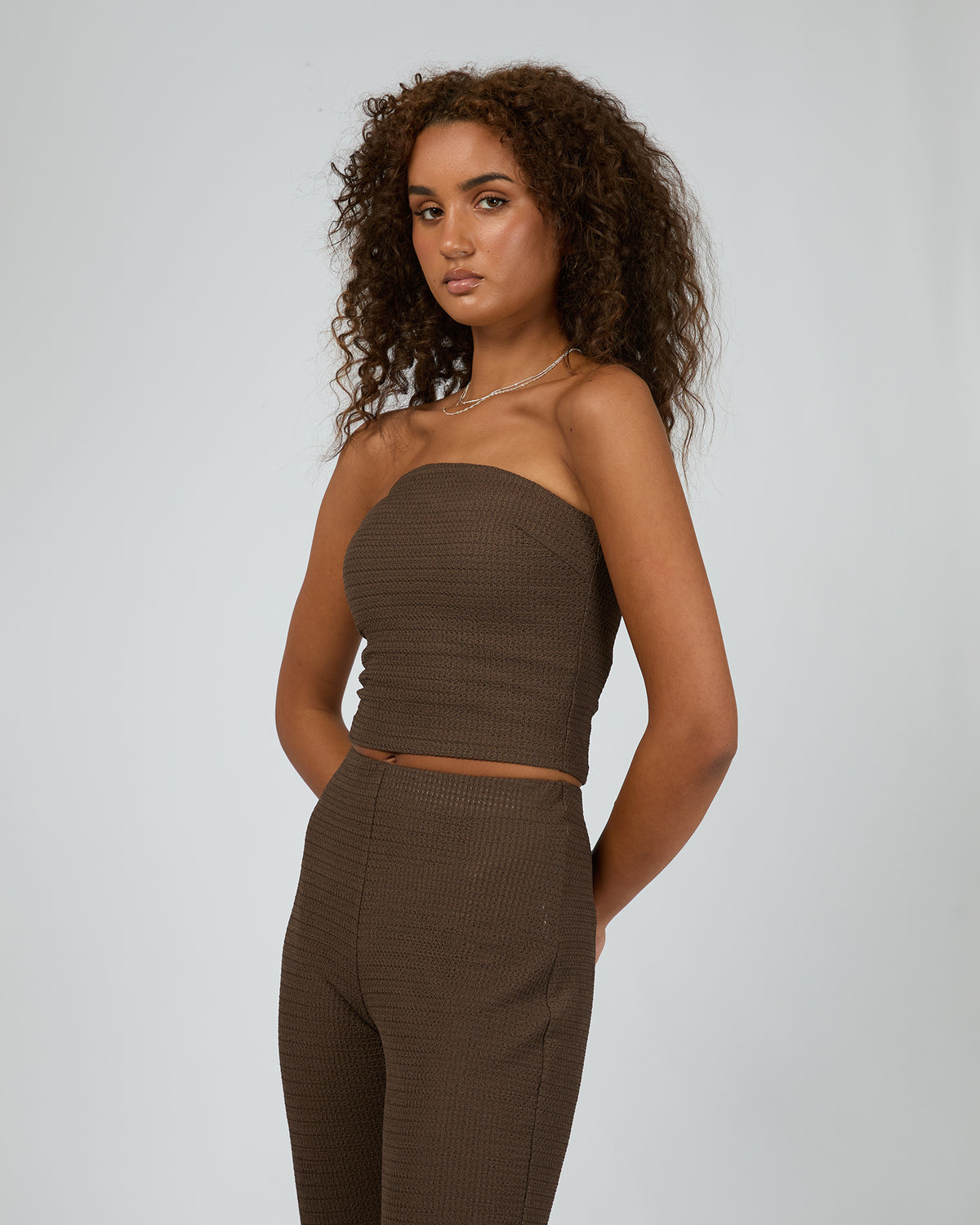 Mirador Tube Top Brown