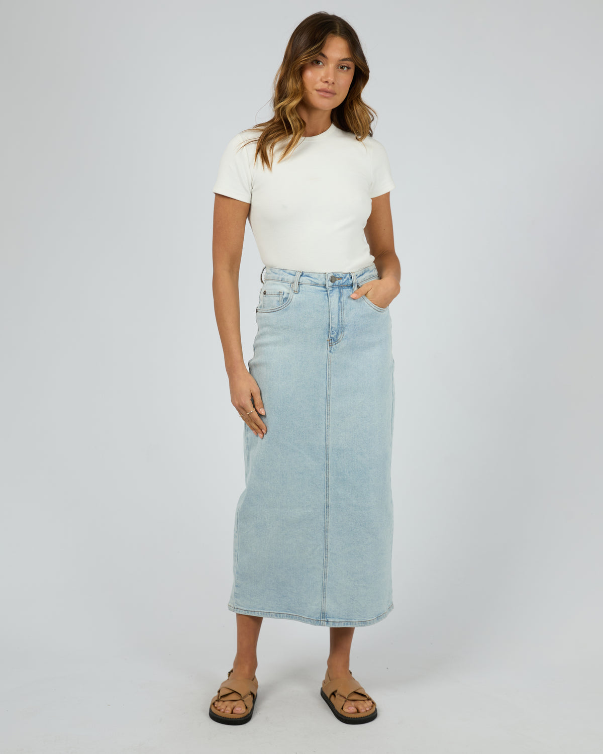 Ray Comfort Maxi Skirt Bleach