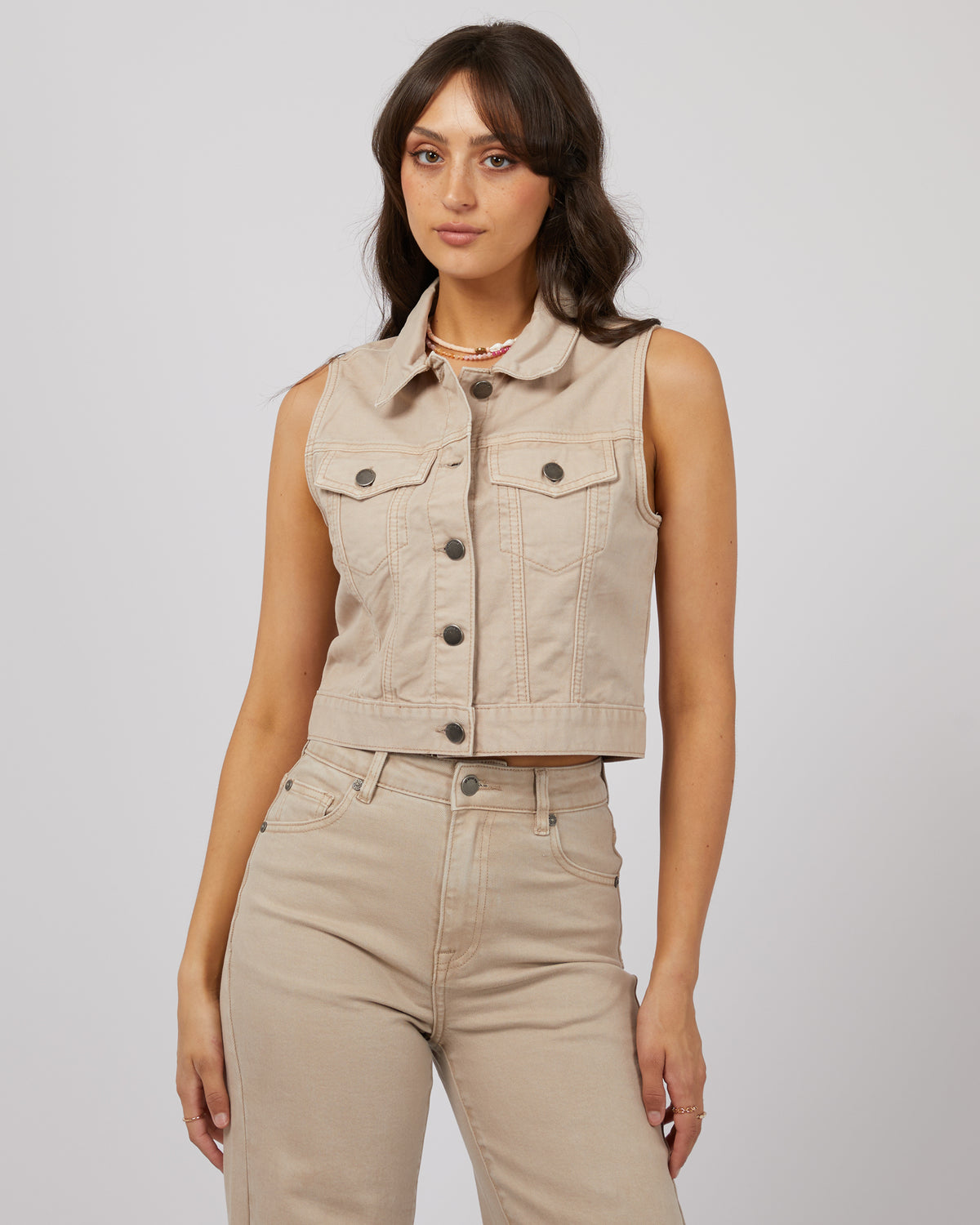 Harper Vest Beige