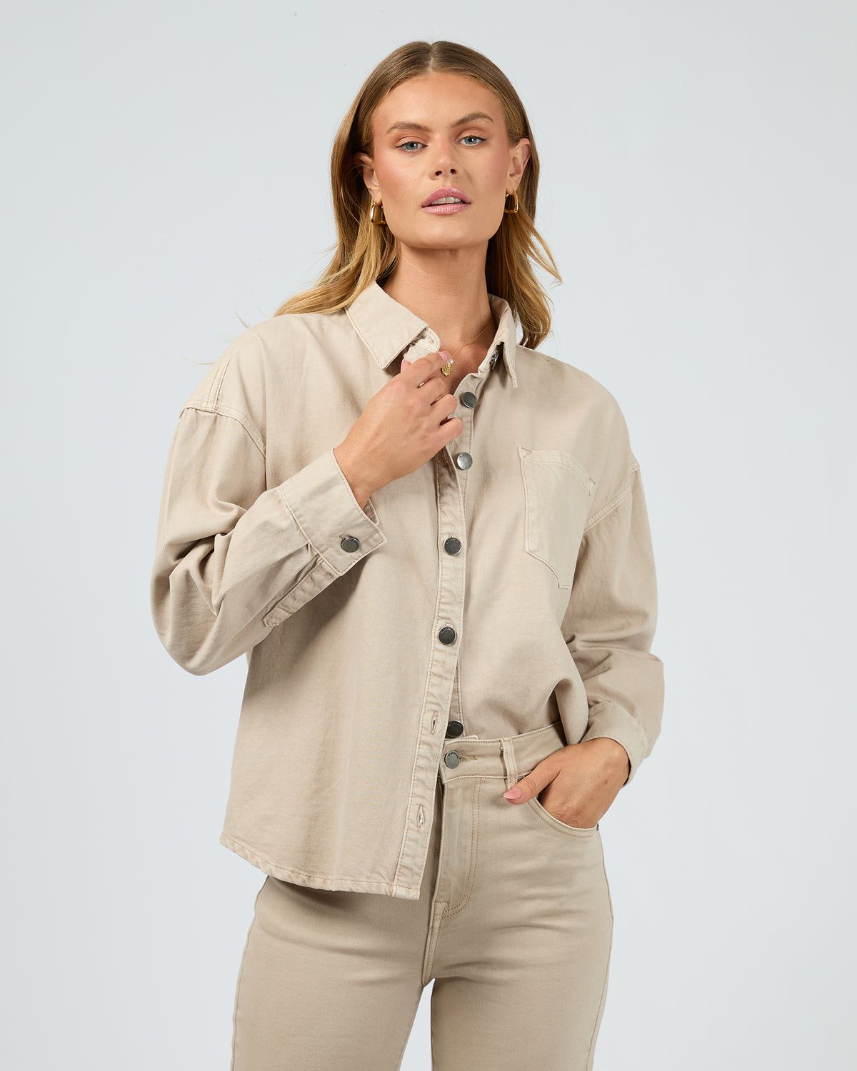 Maci Shirt   Beige Beige