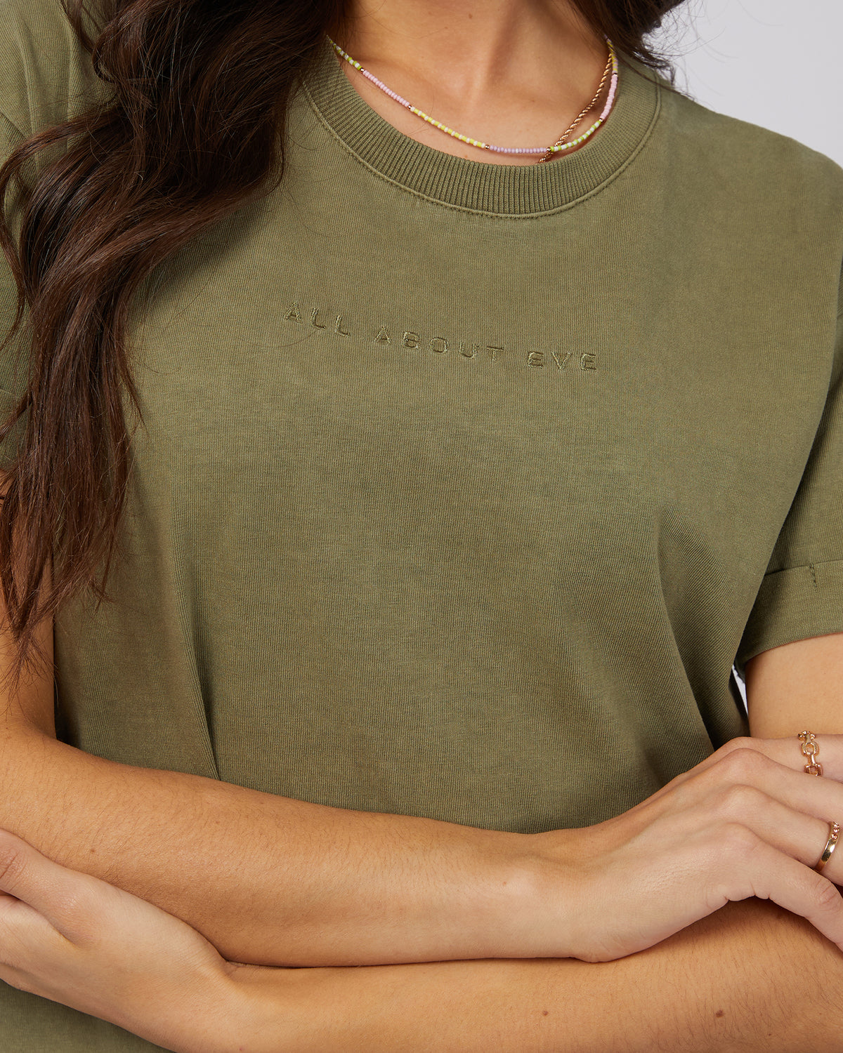 Aae Washed Tee Khaki