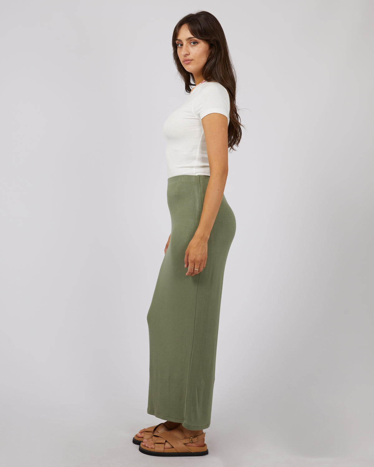 Eve Every Day Maxi Skirt Khaki