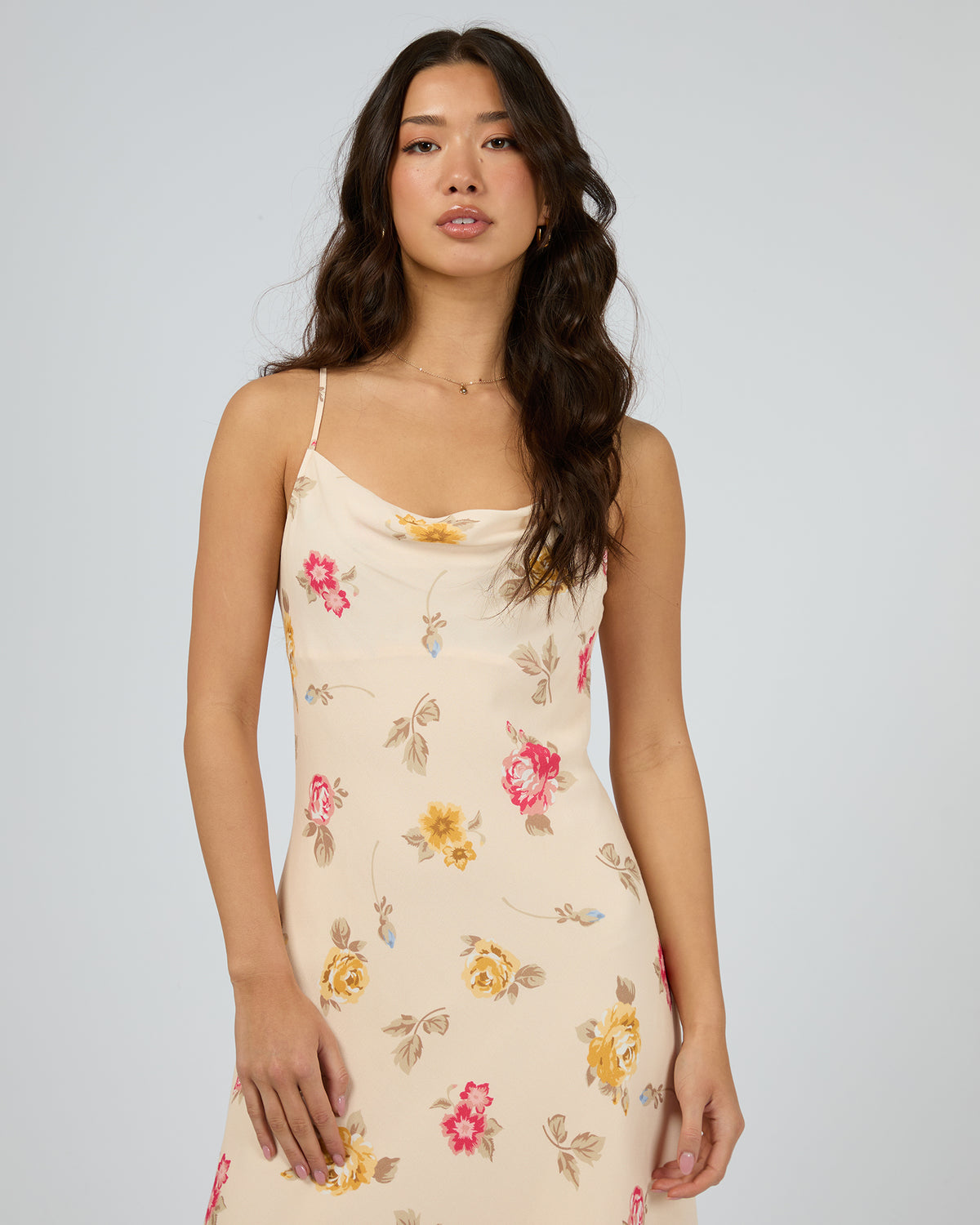 Madelyn Asymetric Midi Dress Print