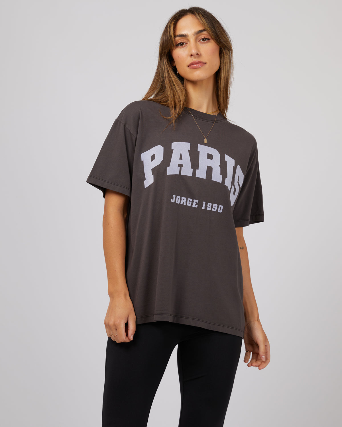 Paris Tee Washed Black