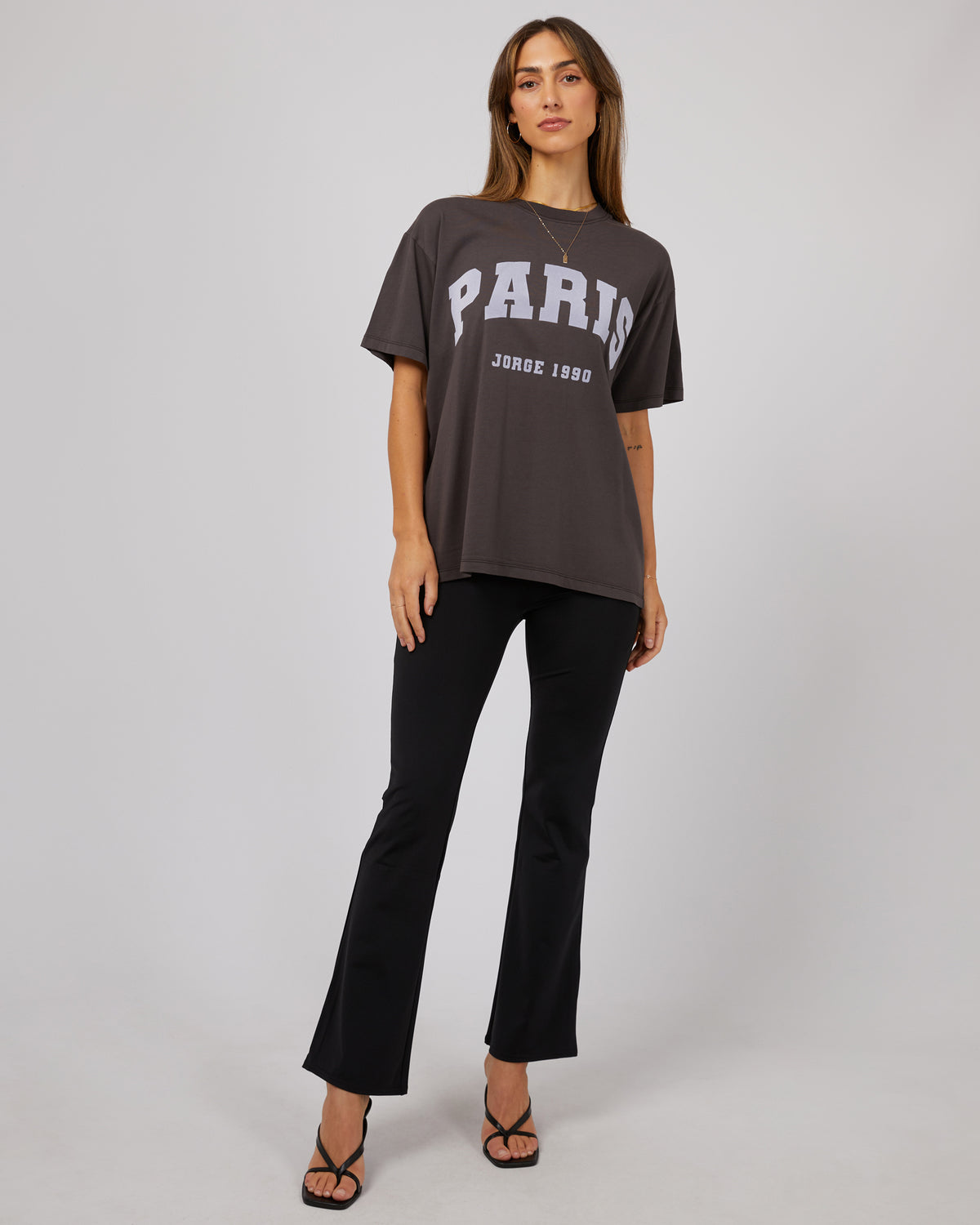 Paris Tee Washed Black