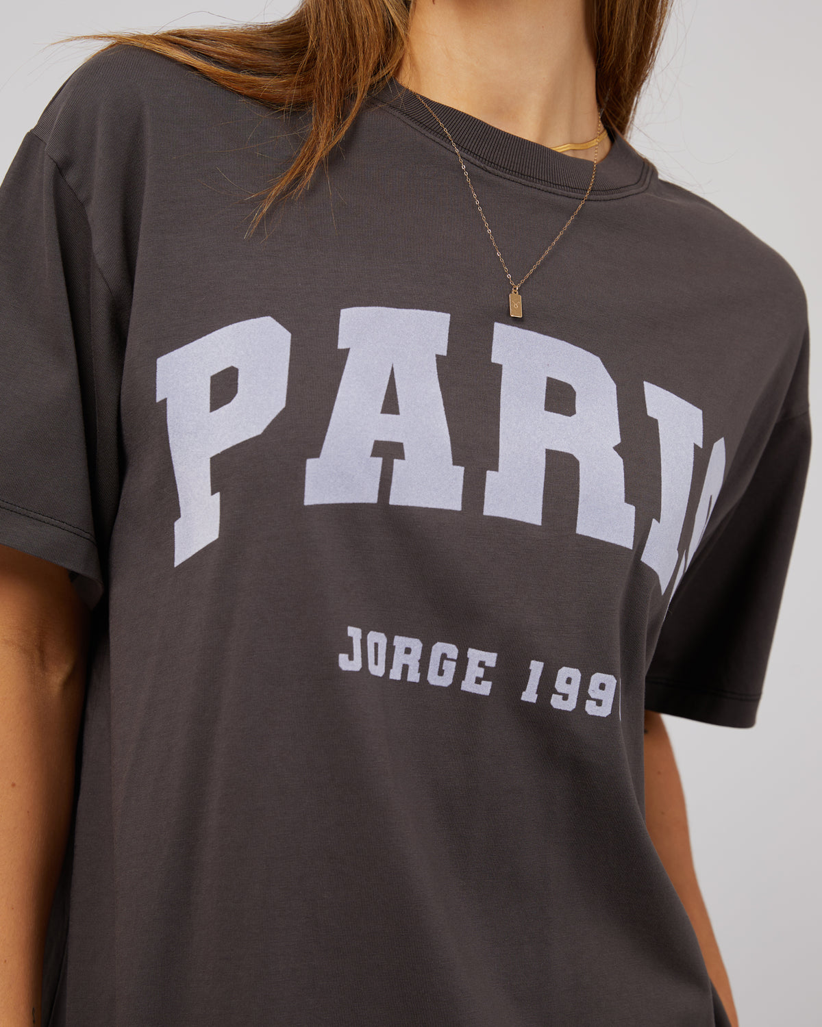 Paris Tee Washed Black