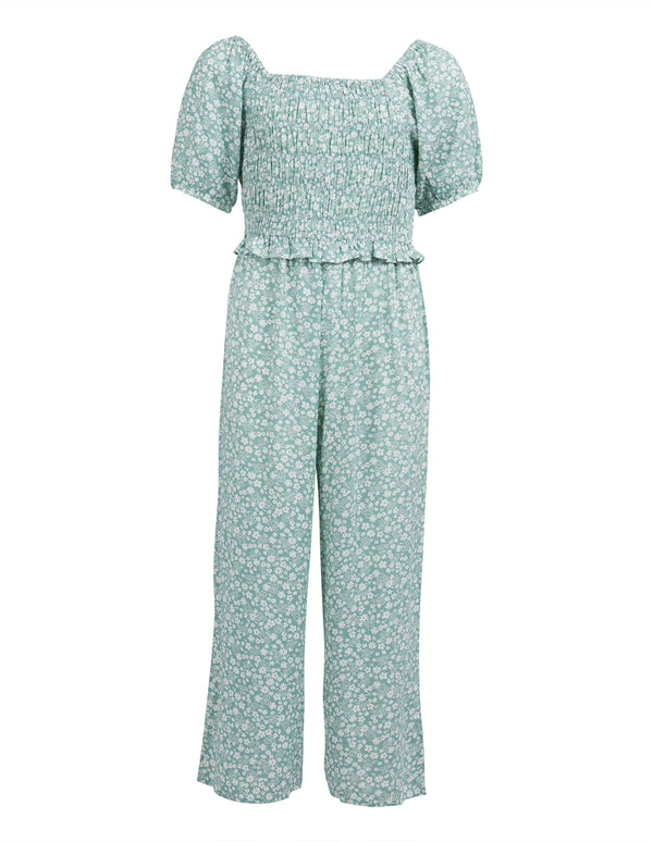 Teen Jumpsuit Sage Print - Edge Clothing