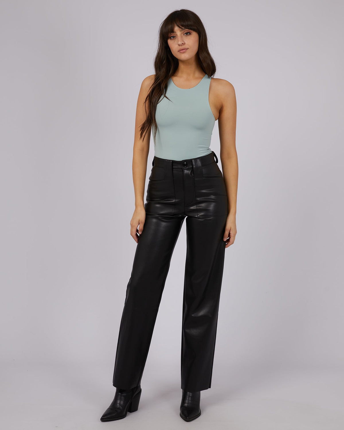 All About Eve-Eve Staple Bodysuit Sage-Edge Clothing