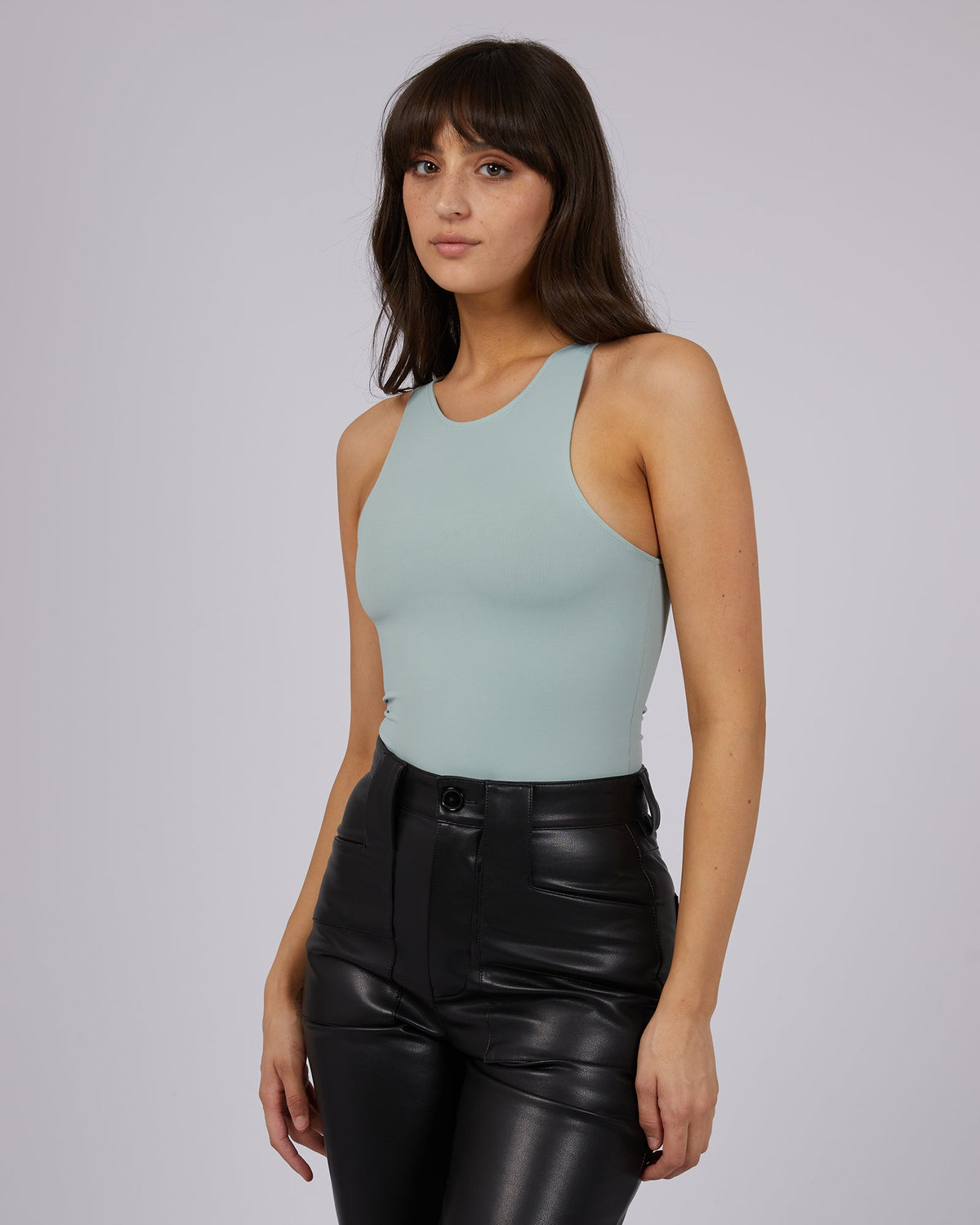 All About Eve-Eve Staple Bodysuit Sage-Edge Clothing