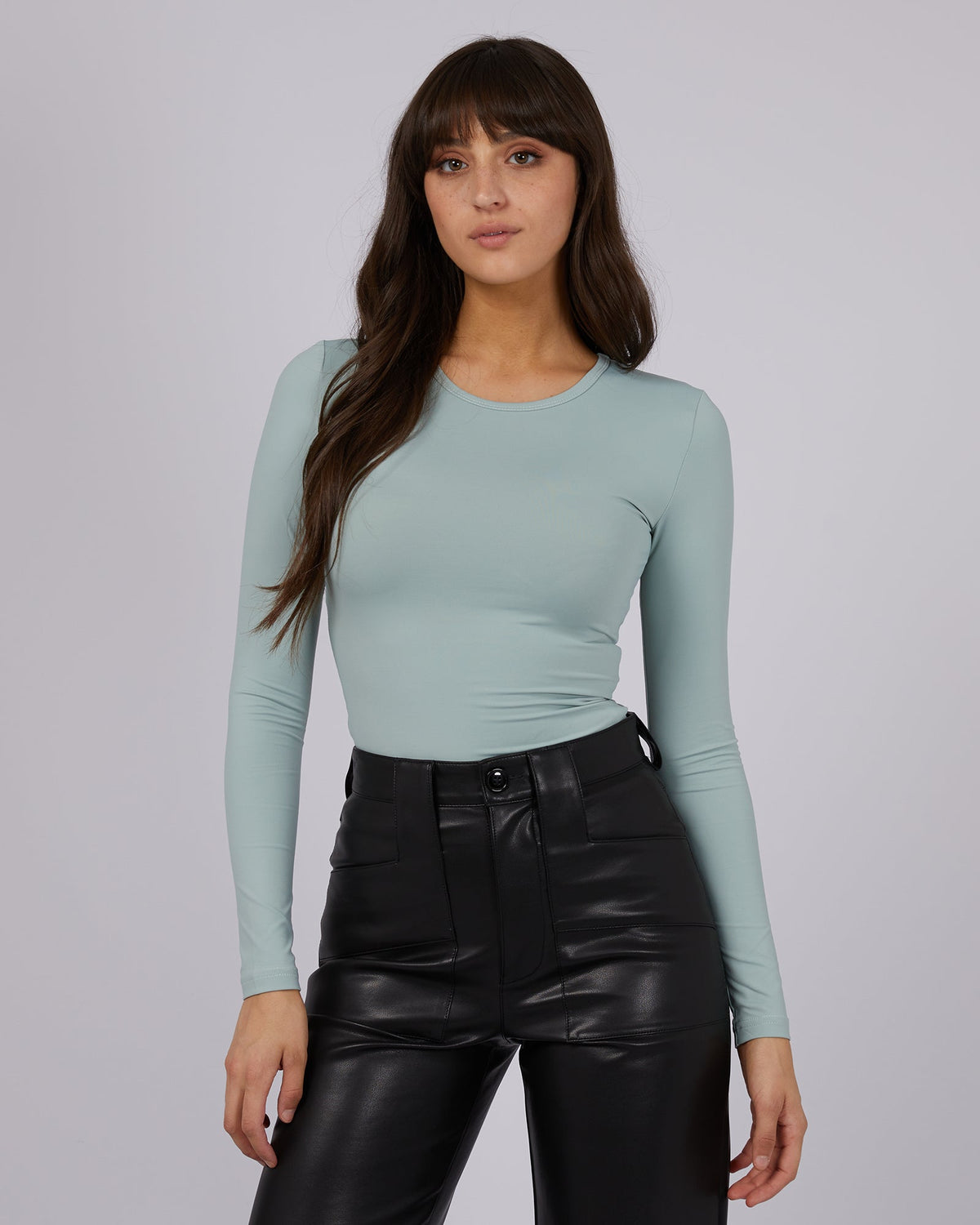 All About Eve-Eve Staple Long Sleeve Sage-Edge Clothing