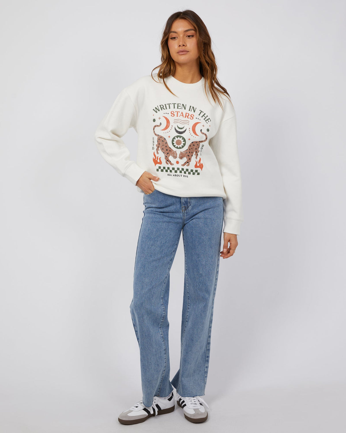 All About Eve-In The Stars Standard Crew Vintage White-Edge Clothing