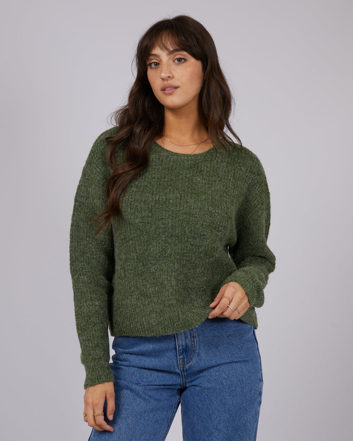 All About Eve-Jordana Knit Khaki-Edge Clothing