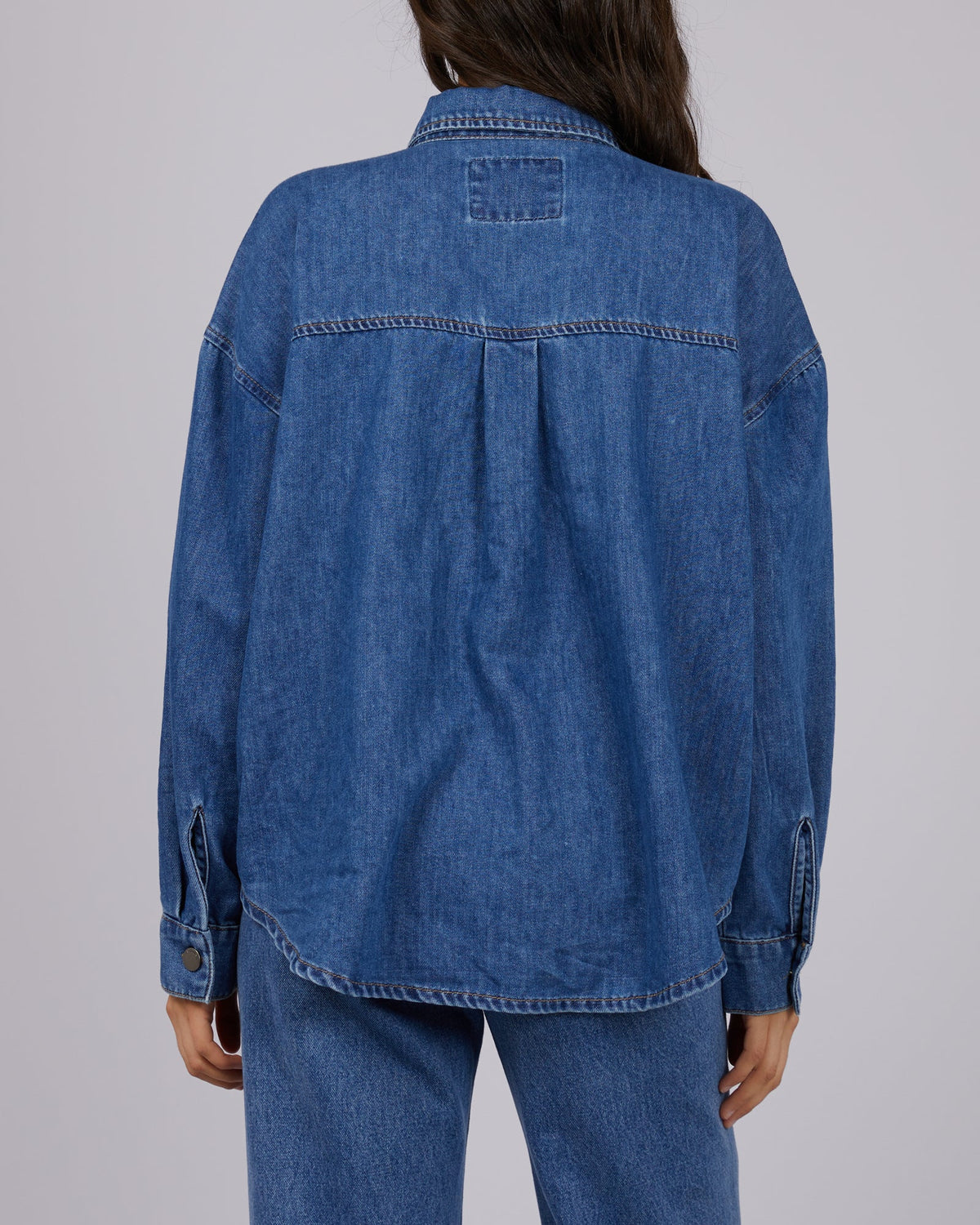 All About Eve-Maci Denim Shirt Heritage Blue-Edge Clothing