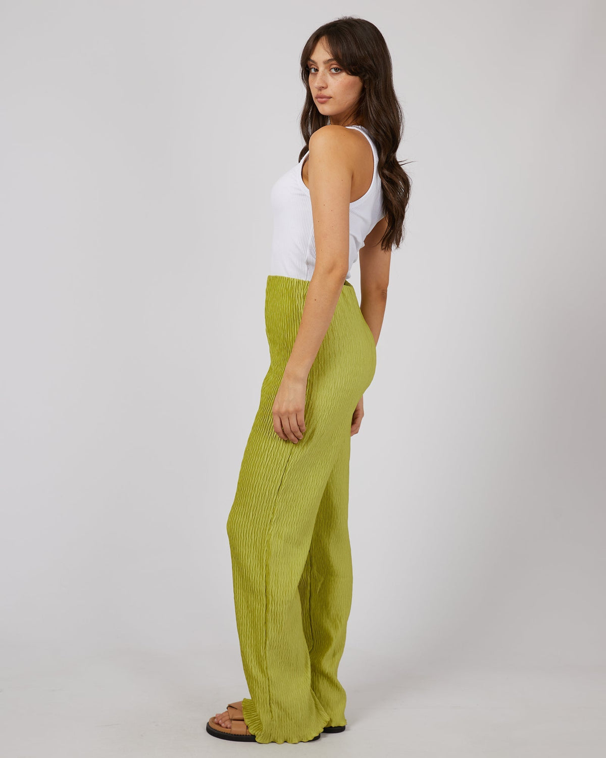 All About Eve-Maxinne Pant Green-Edge Clothing