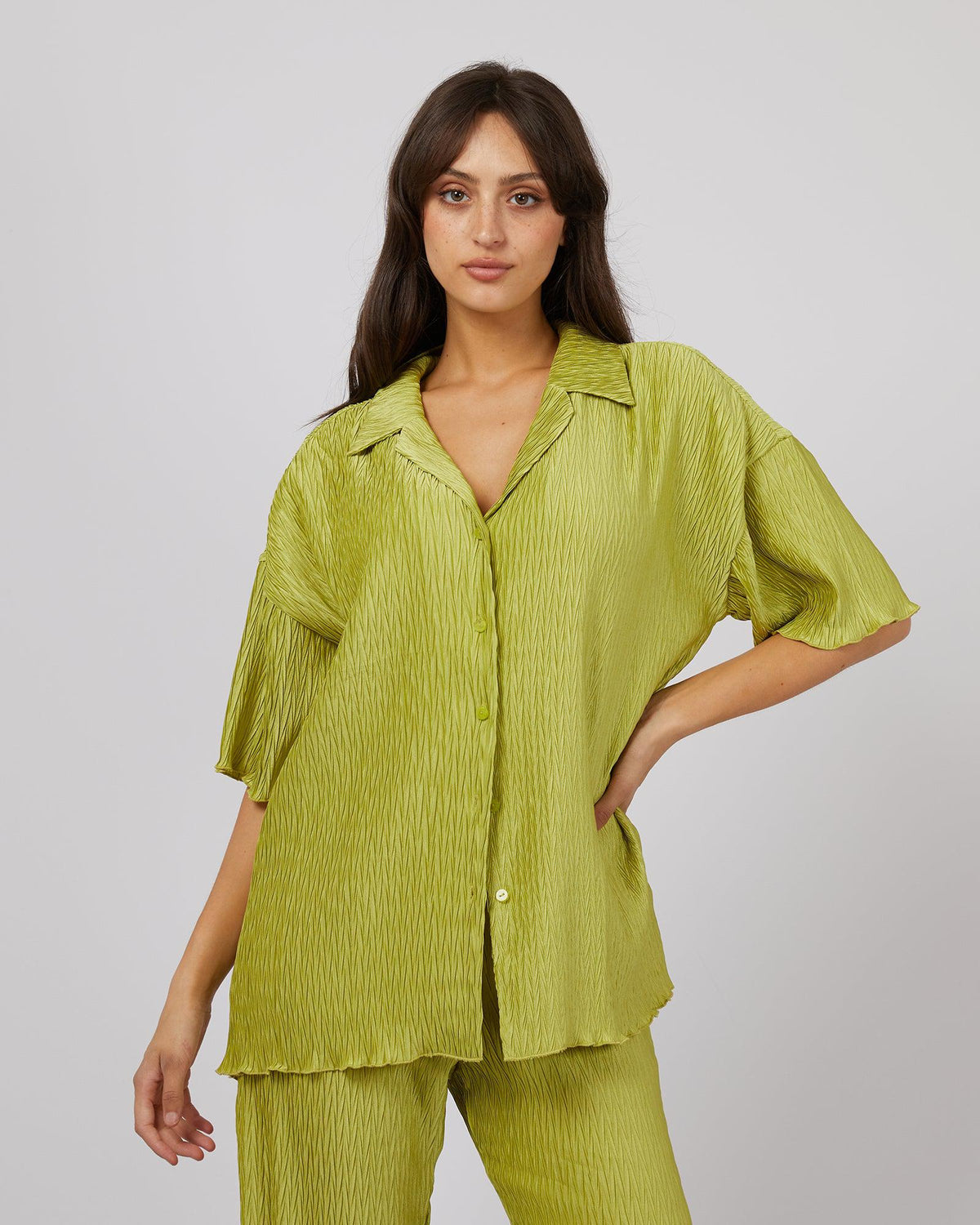 All About Eve-Maxinne Shirt Green-Edge Clothing