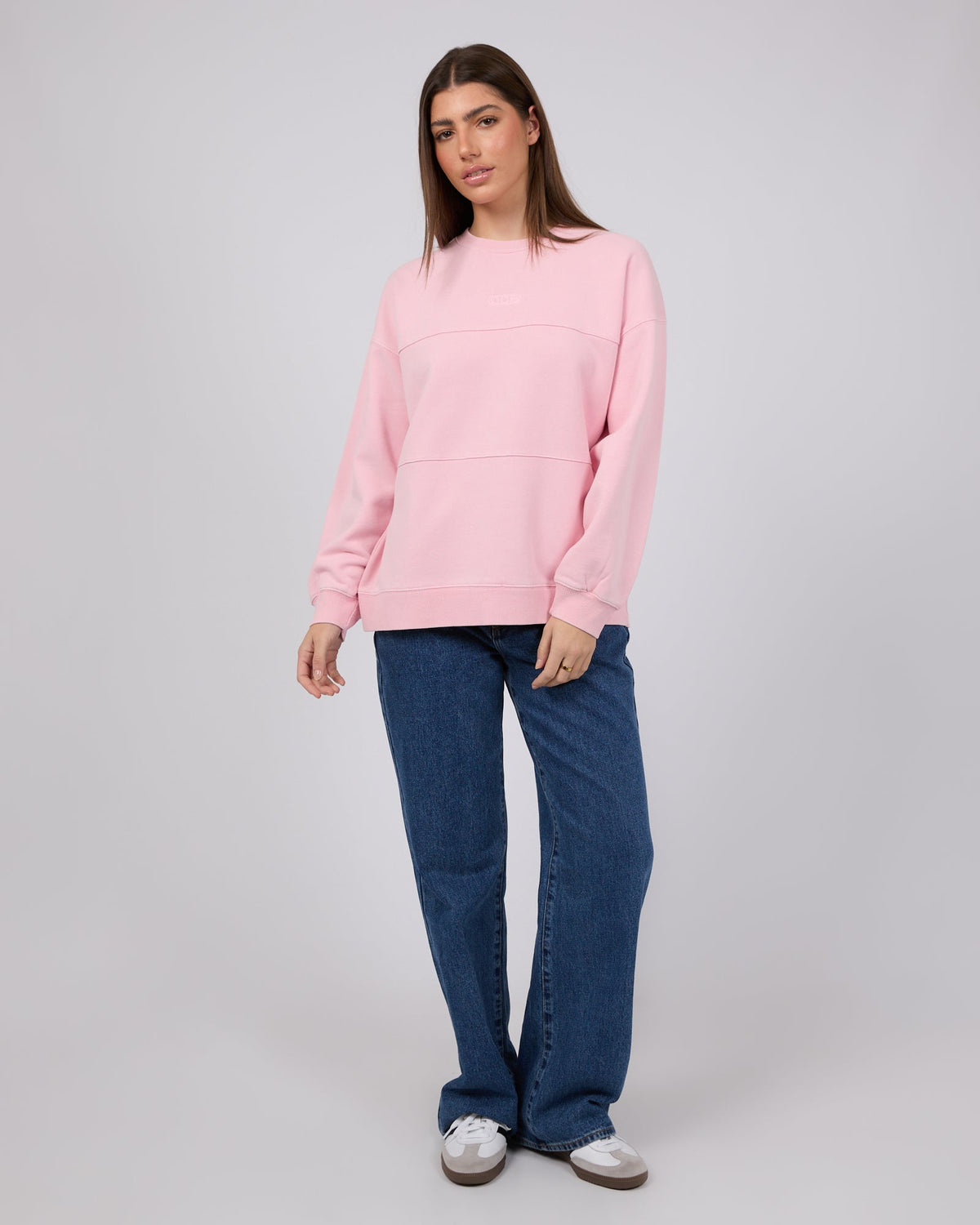 All About Eve-Piper Washed Crew Pink-Edge Clothing