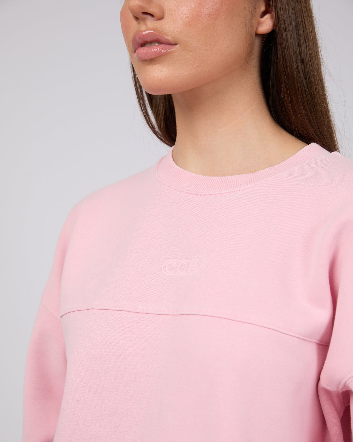 All About Eve-Piper Washed Crew Pink-Edge Clothing