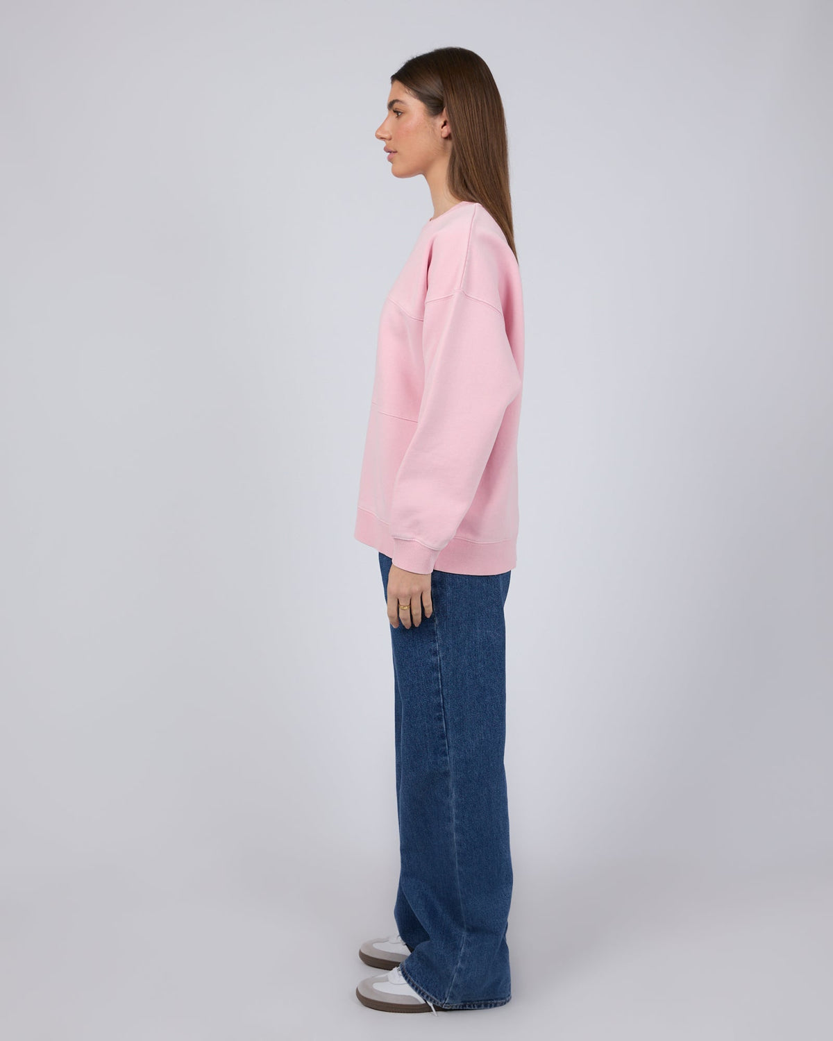 All About Eve-Piper Washed Crew Pink-Edge Clothing