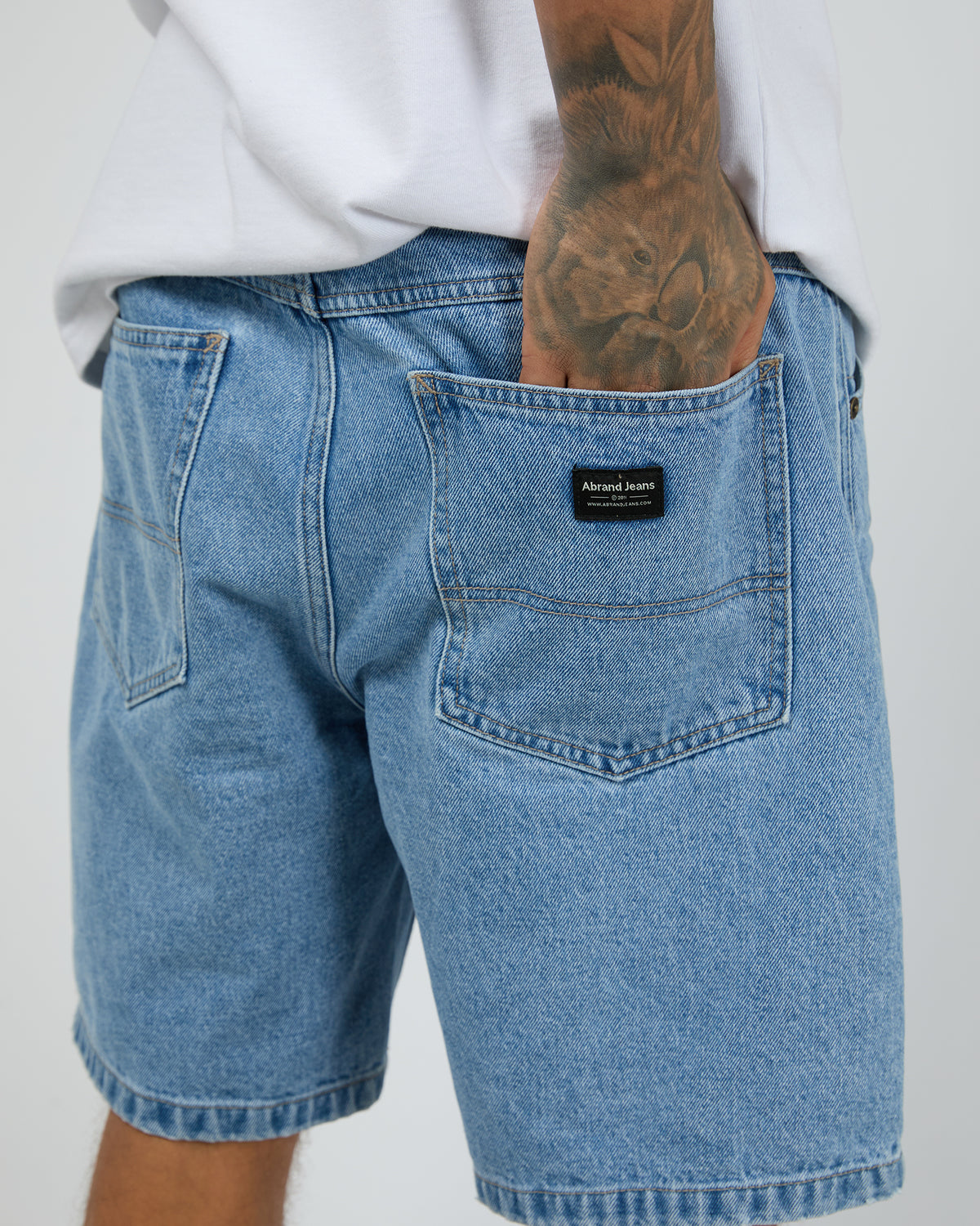 A5 Baggy Short Larry Light Vintage Indigo