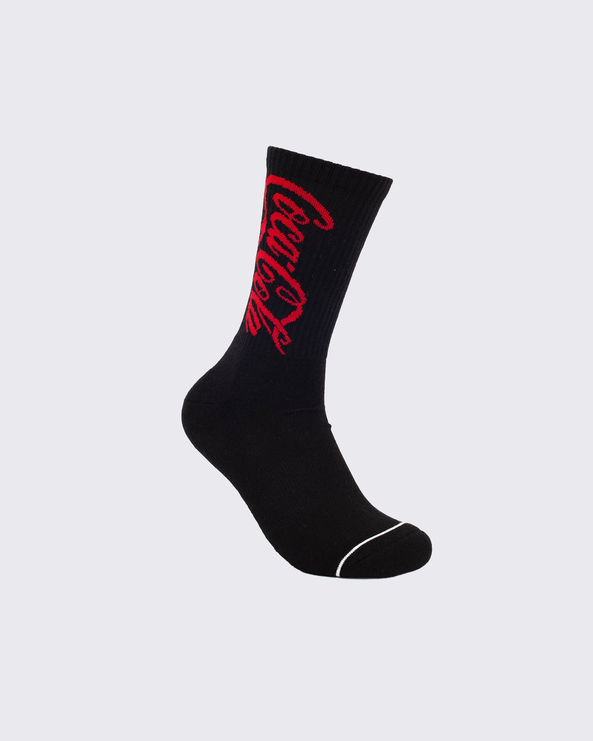 Foot-ies-Coke Can Sneaker 2 Pk Sock White Black-Edge Clothing