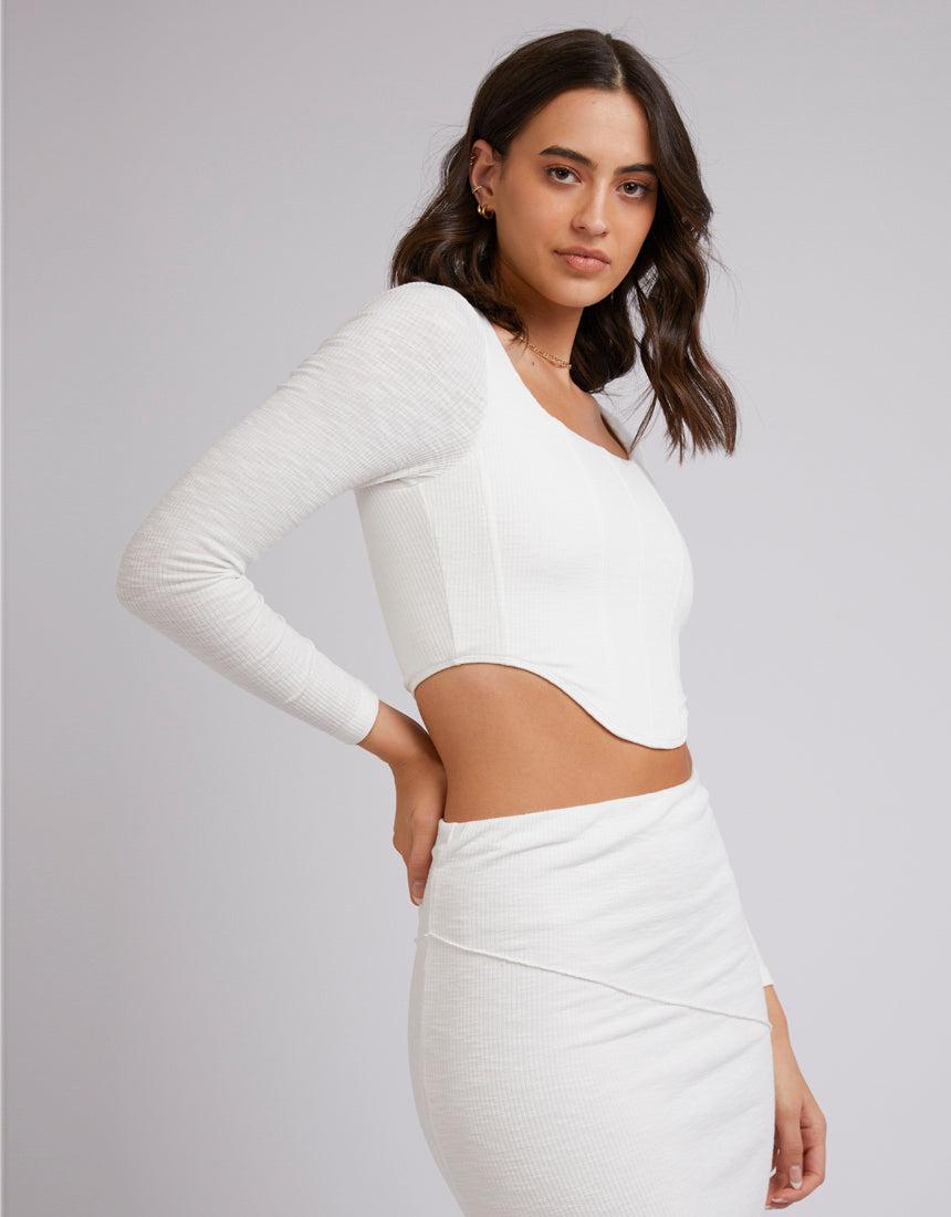 Jorge-Eden Long Sleeve Corset White-Edge Clothing