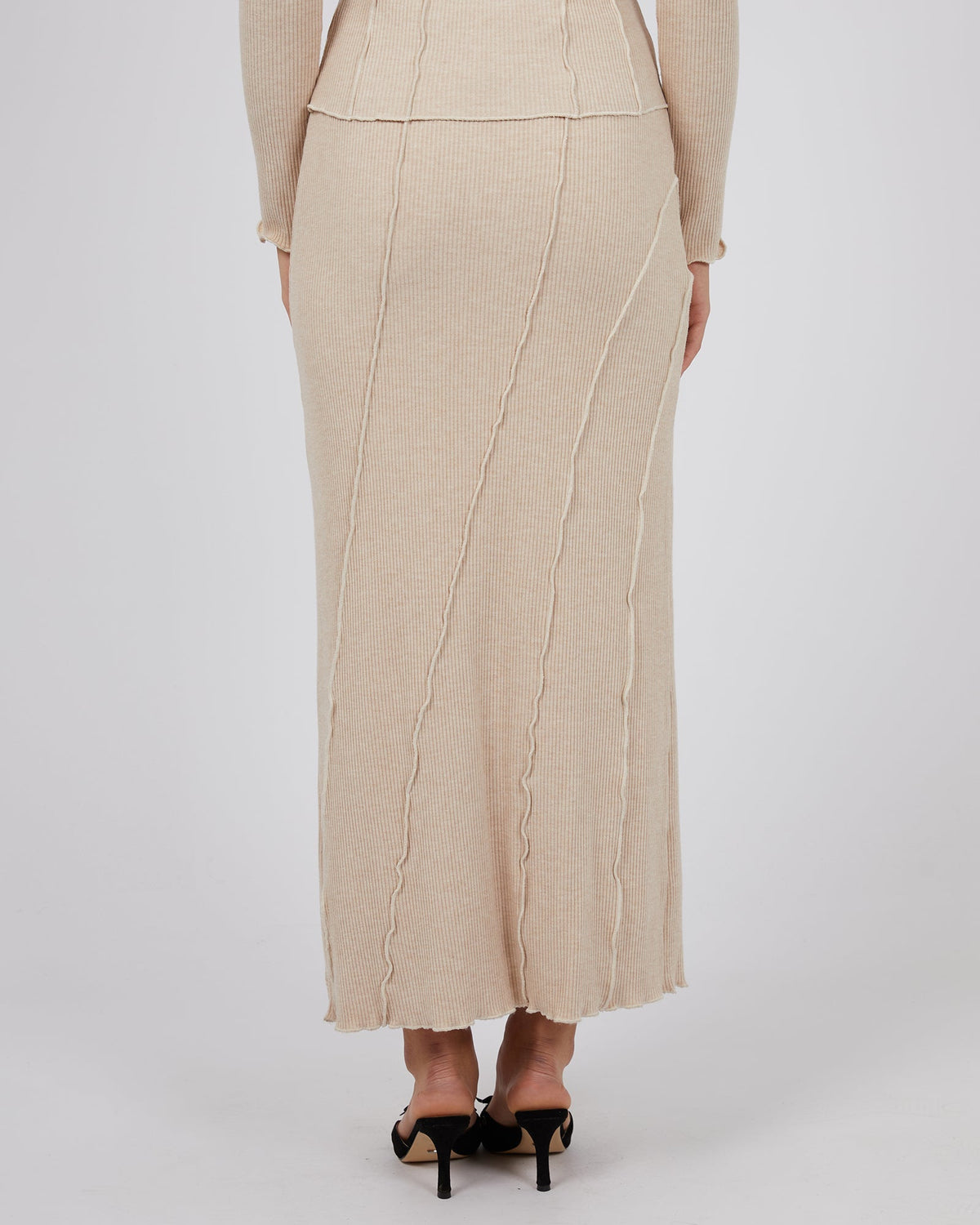 Jorge-Gemma Maxi Skirt Natural-Edge Clothing