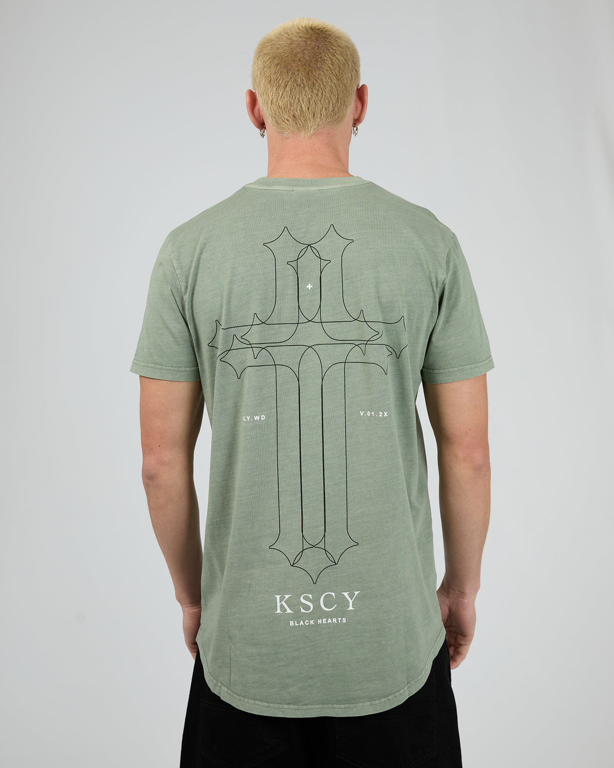 Focused Dual Curved Tee Slate Grey