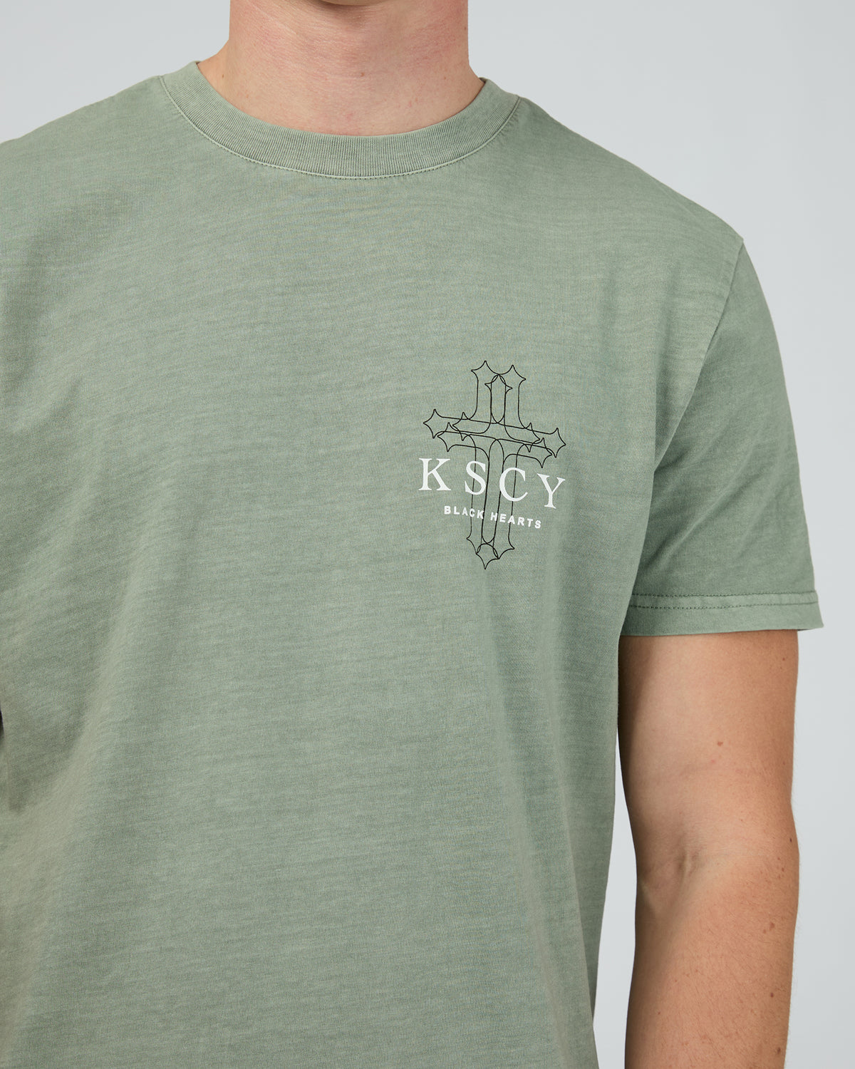 Focused Dual Curved Tee Slate Grey