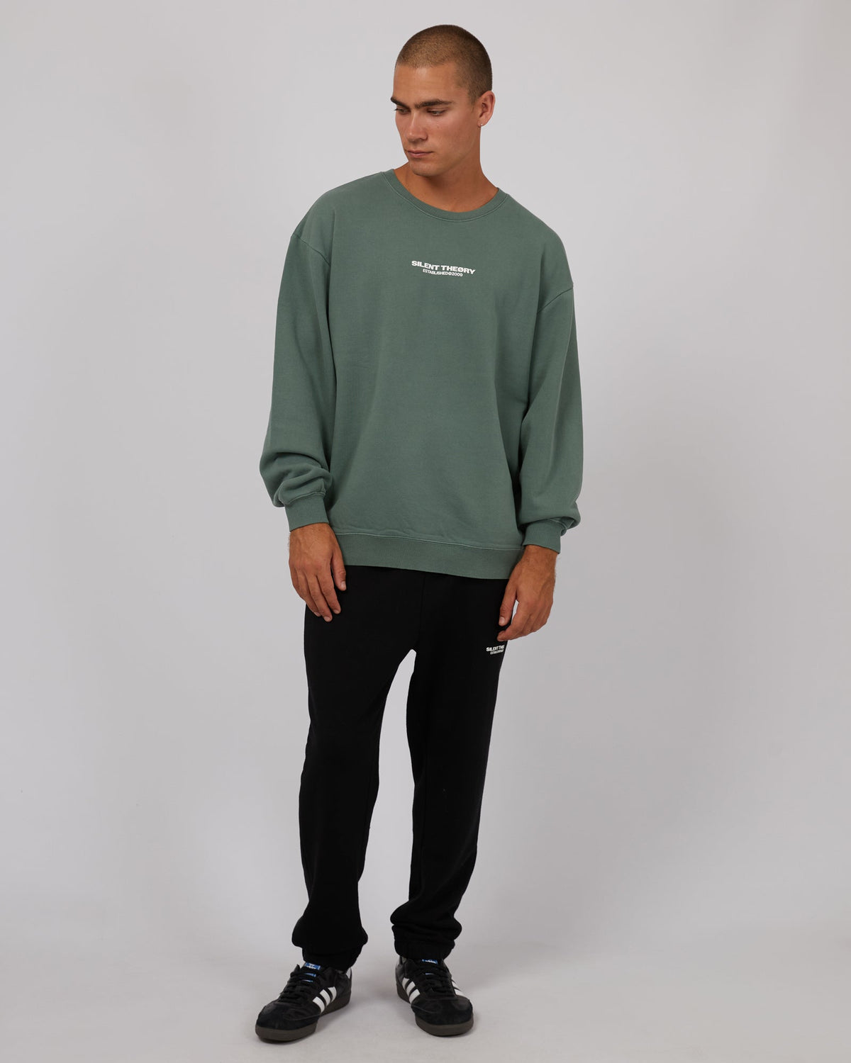 Silent Theory-Essential Theory Crew Green-Edge Clothing