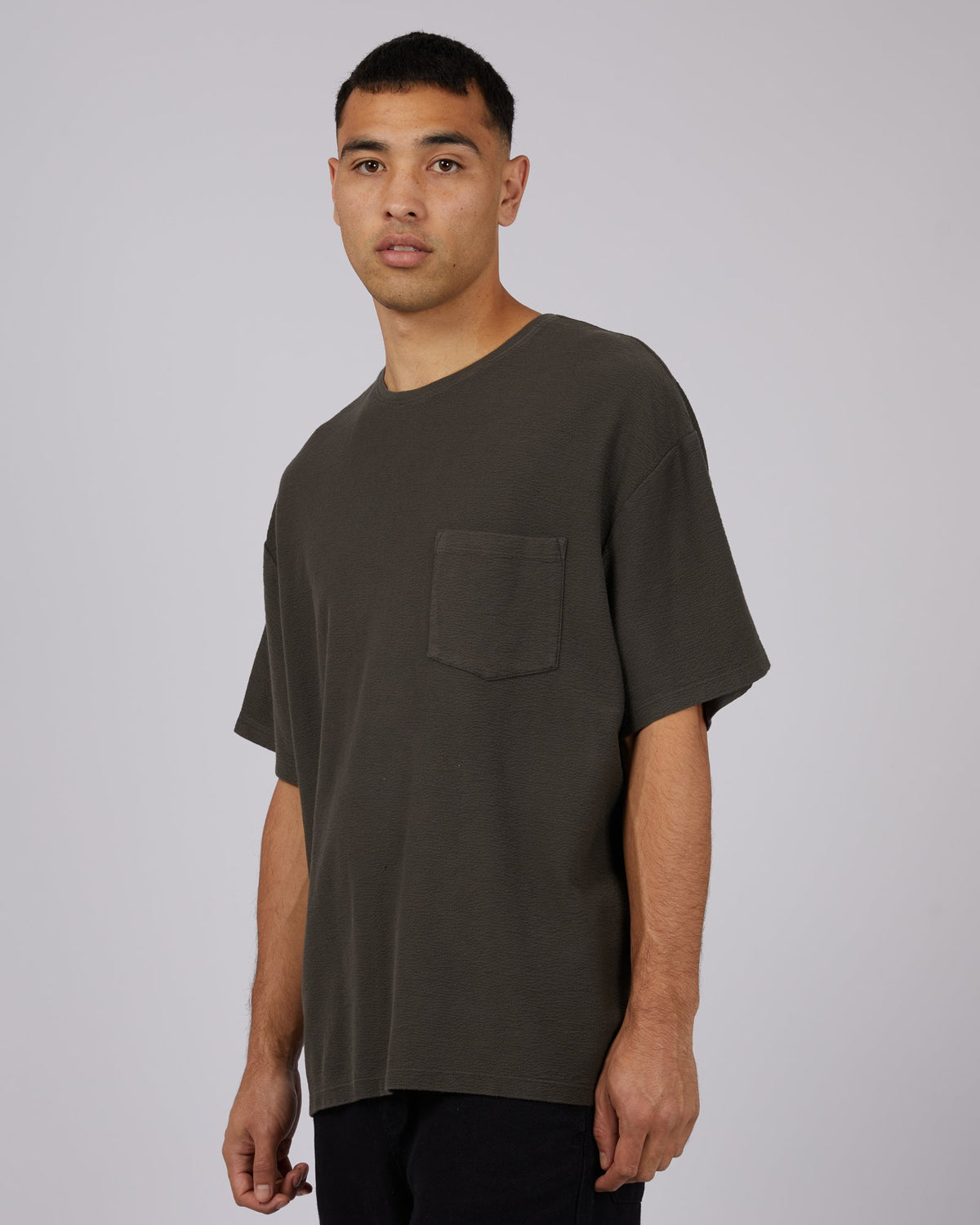 Silent Theory-Frankie Tee Charcoal-Edge Clothing