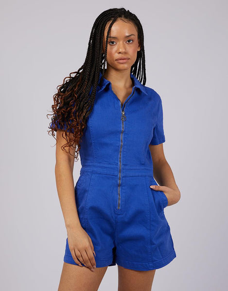250 Dark blue denim jumpsuit Stock Pictures, Editorial Images and Stock  Photos | Shutterstock