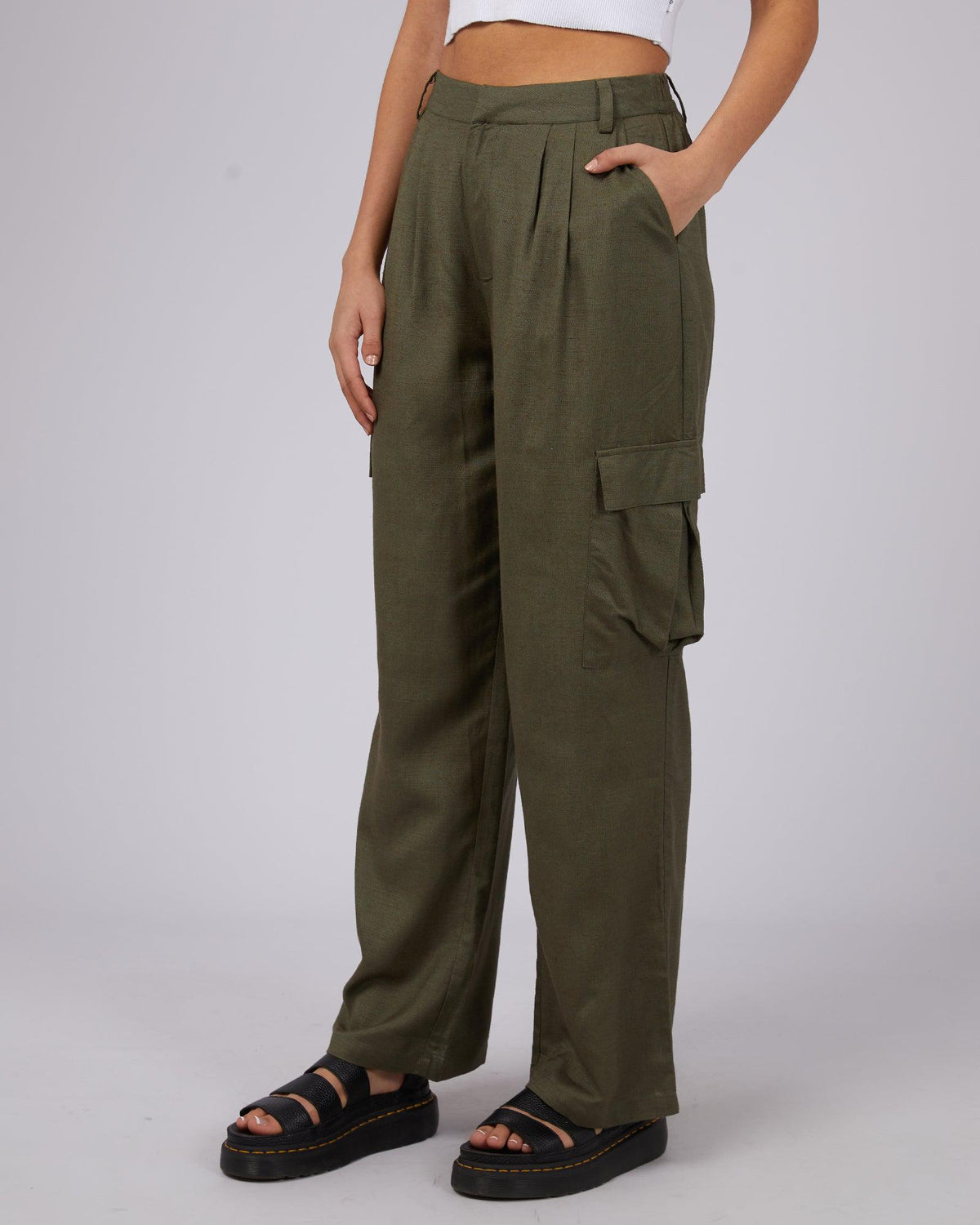 Silent Theory Ladies-Henley Pant Khaki-Edge Clothing