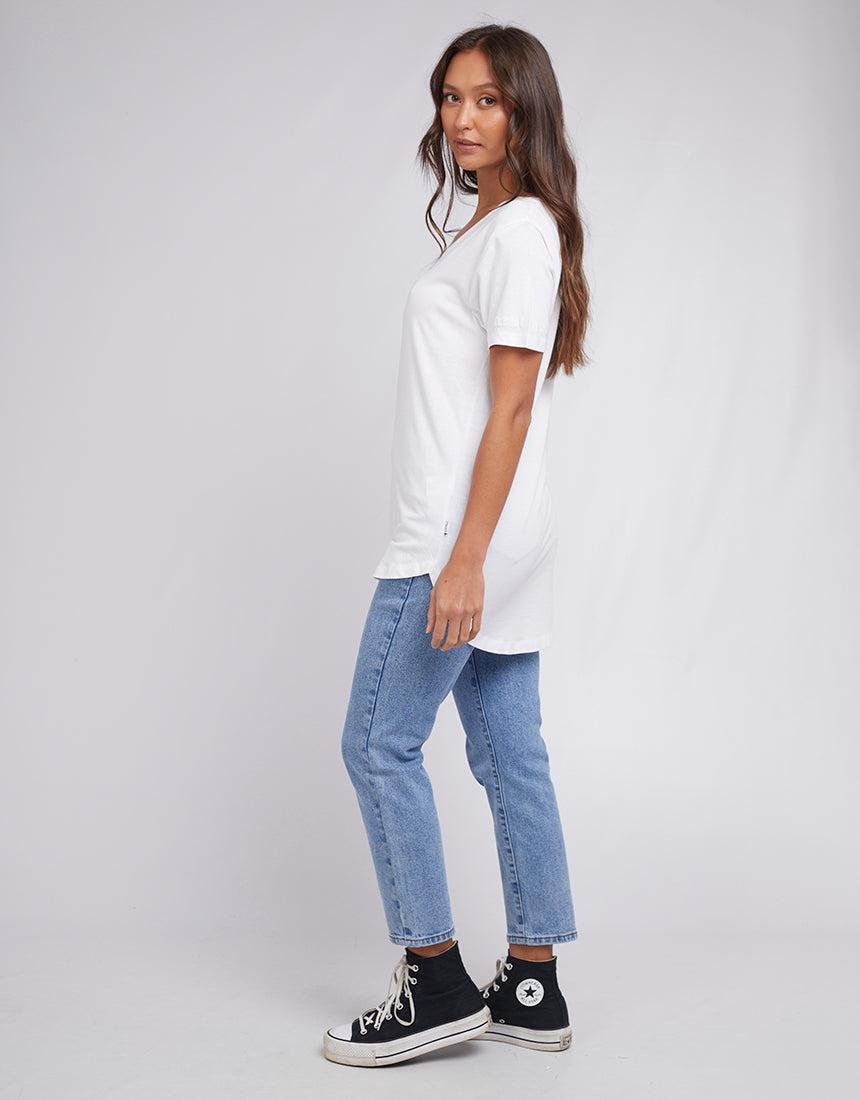 Silent Theory Ladies-Zuri Tee White-Edge Clothing