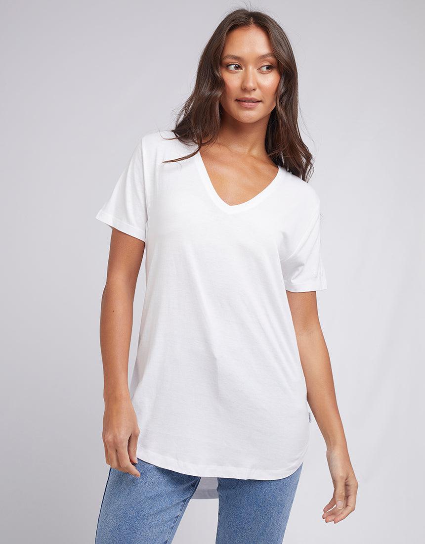 Silent Theory Ladies-Zuri Tee White-Edge Clothing