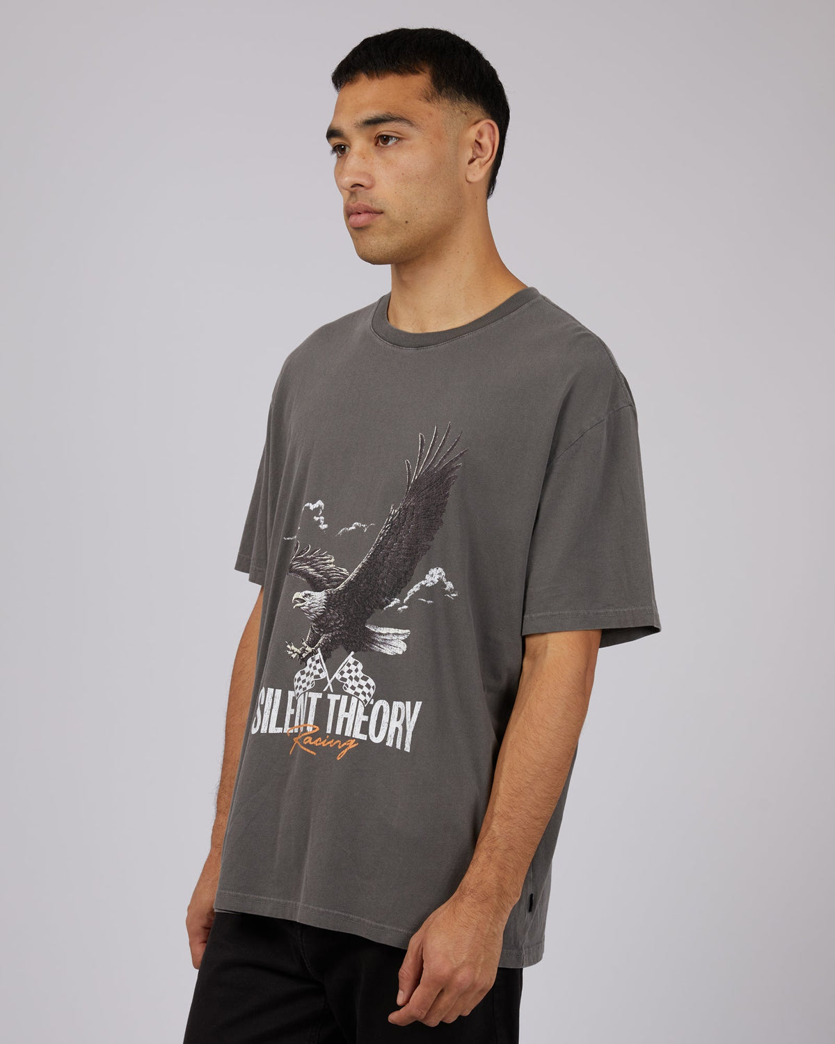 Silent Theory-Pit Stop Tee Coal-Edge Clothing