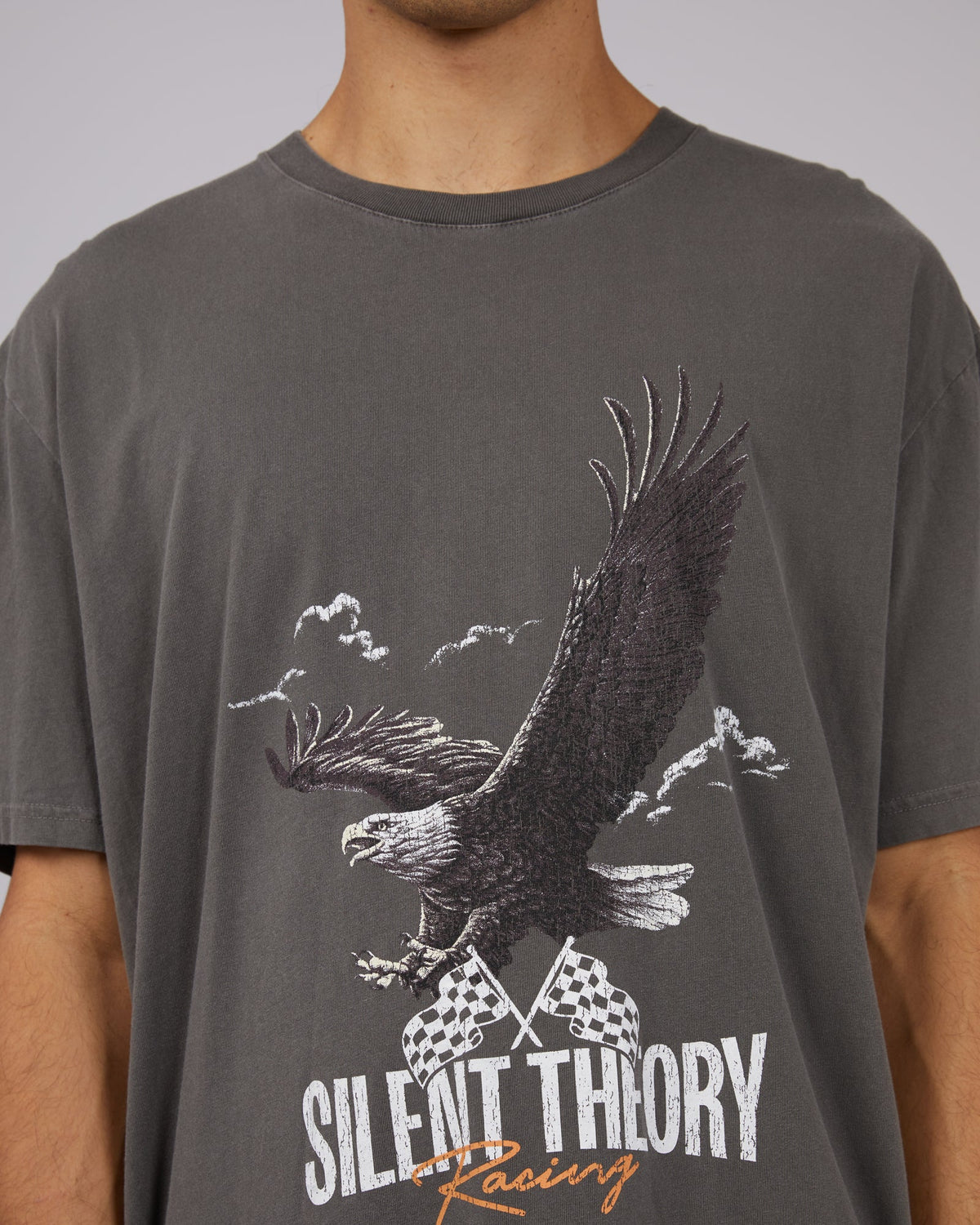 Silent Theory-Pit Stop Tee Coal-Edge Clothing