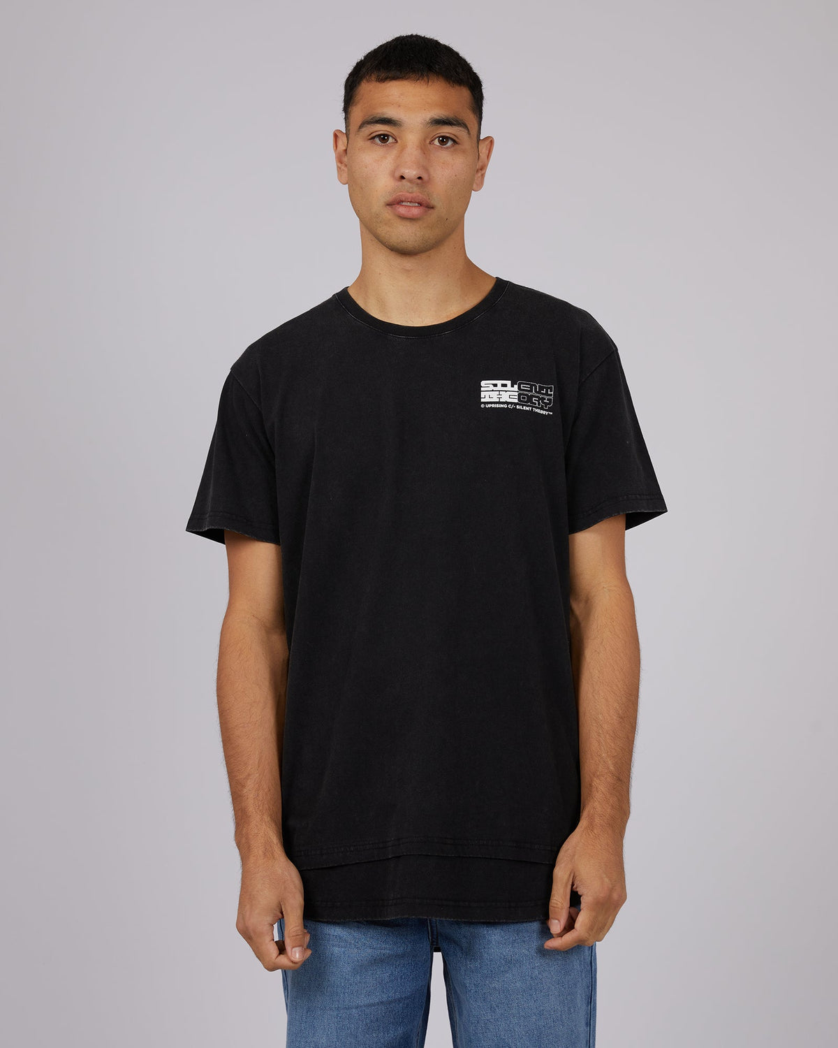 Silent Theory-Privacy Tee Washed Black-Edge Clothing