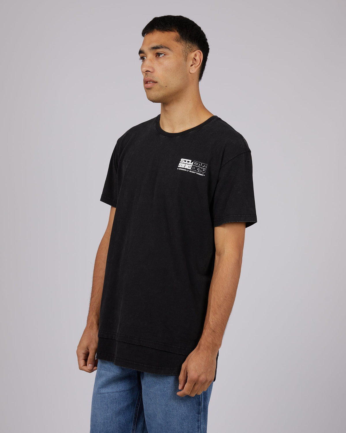 Silent Theory-Privacy Tee Washed Black-Edge Clothing