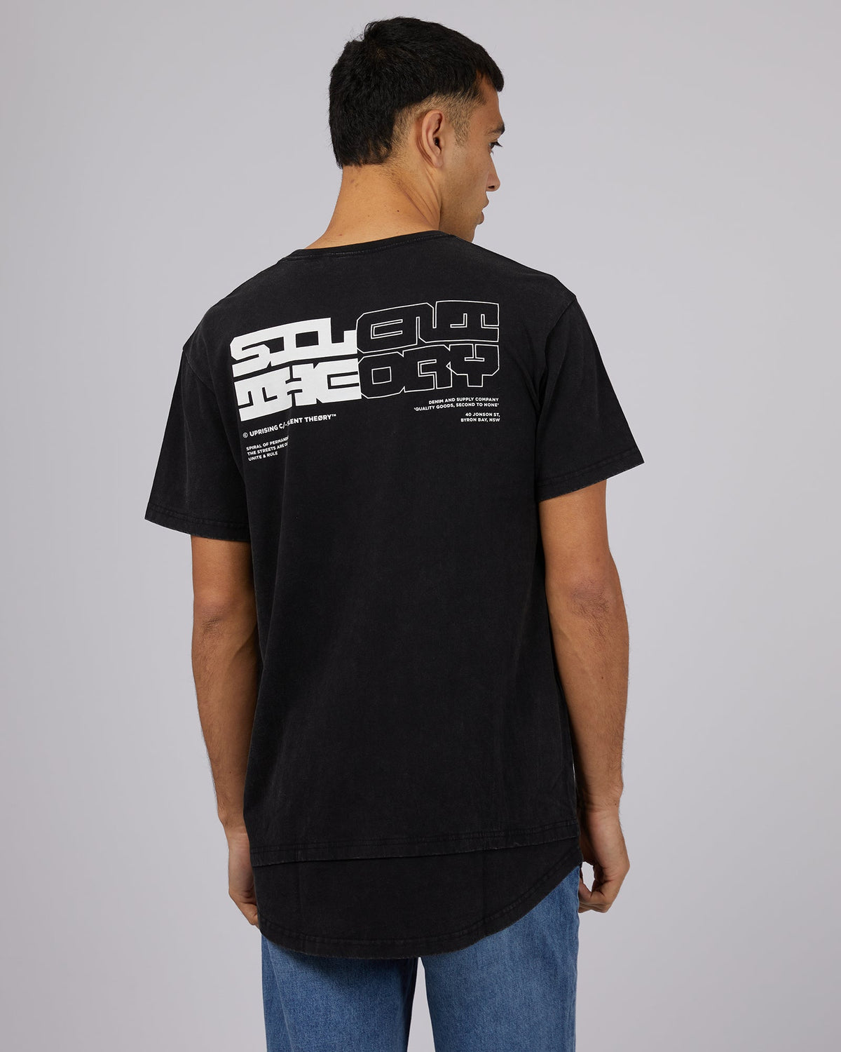 Silent Theory-Privacy Tee Washed Black-Edge Clothing